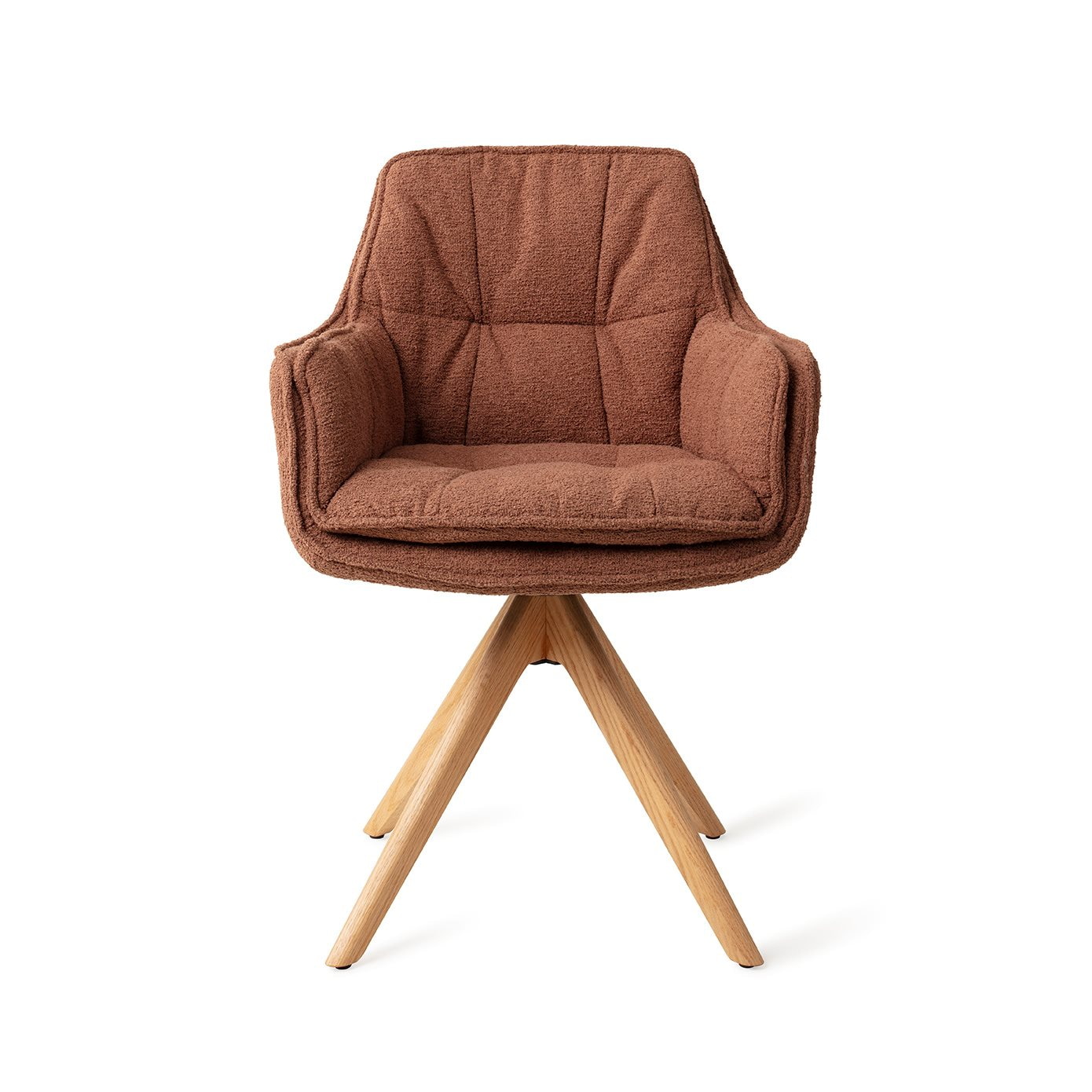 Jesper Home Eetkamerstoel 'Akune' Draaibaar, Revolve Oak Natural, kleur Acajou