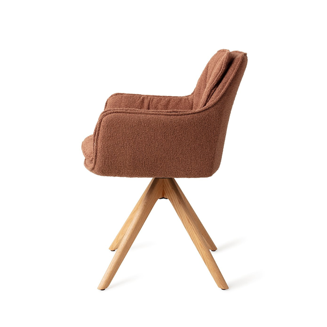 Jesper Home Eetkamerstoel 'Akune' Draaibaar, Revolve Oak Natural, kleur Acajou