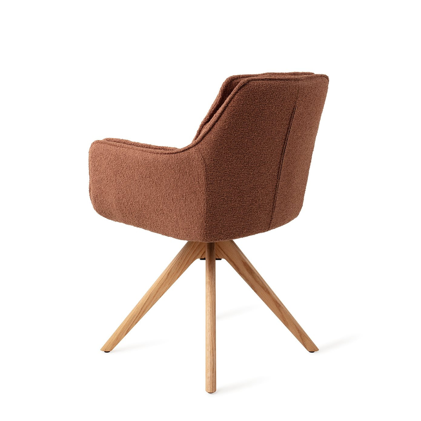Jesper Home Eetkamerstoel 'Akune' Draaibaar, Revolve Oak Natural, kleur Acajou