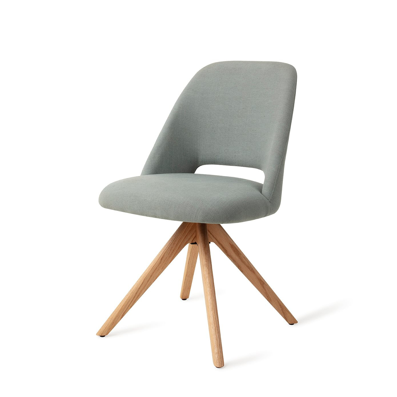 Jesper Home Eetkamerstoel 'Sasue' Draaibaar, Revolve Oak Natural, kleur Sure Azure