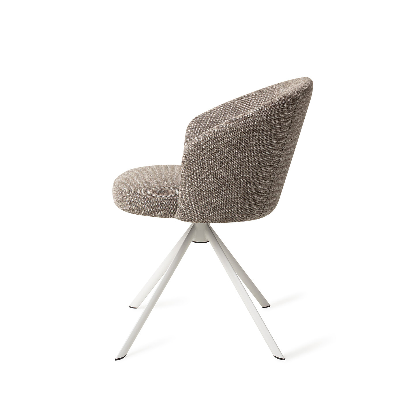 Jesper Home Eetkamerstoel 'Niimi' Revolve White, kleur Saving Greige