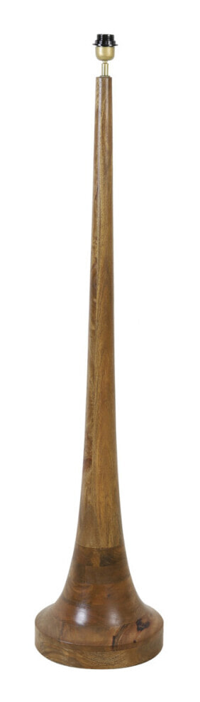 Light & Living Vloerlamp Jovany Hout, 135cm - Bruin (excl. kap) - Rond