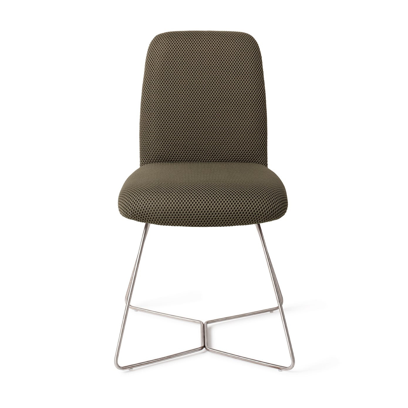 Jesper Home Eetkamerstoel 'Taiwa' Beehive Steel, kleur Jungle Jewel