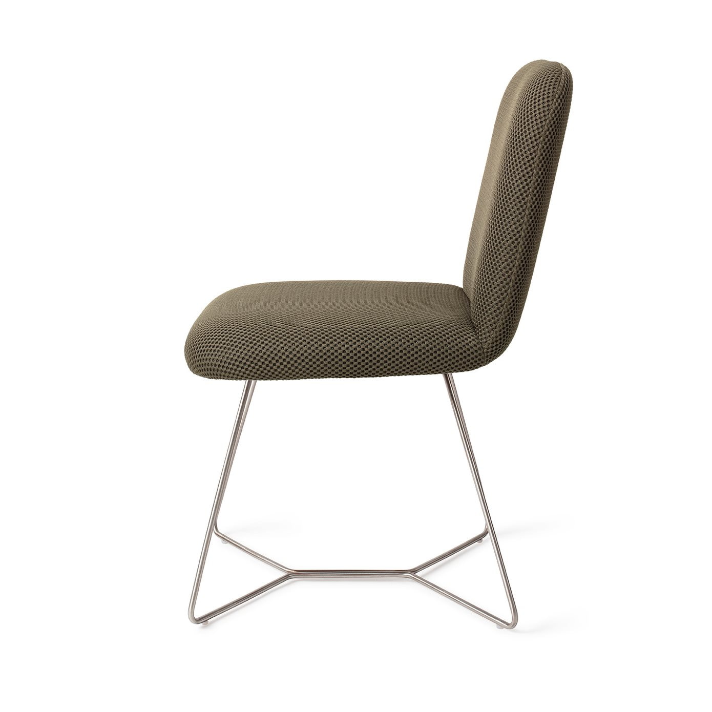 Jesper Home Eetkamerstoel 'Taiwa' Beehive Steel, kleur Jungle Jewel