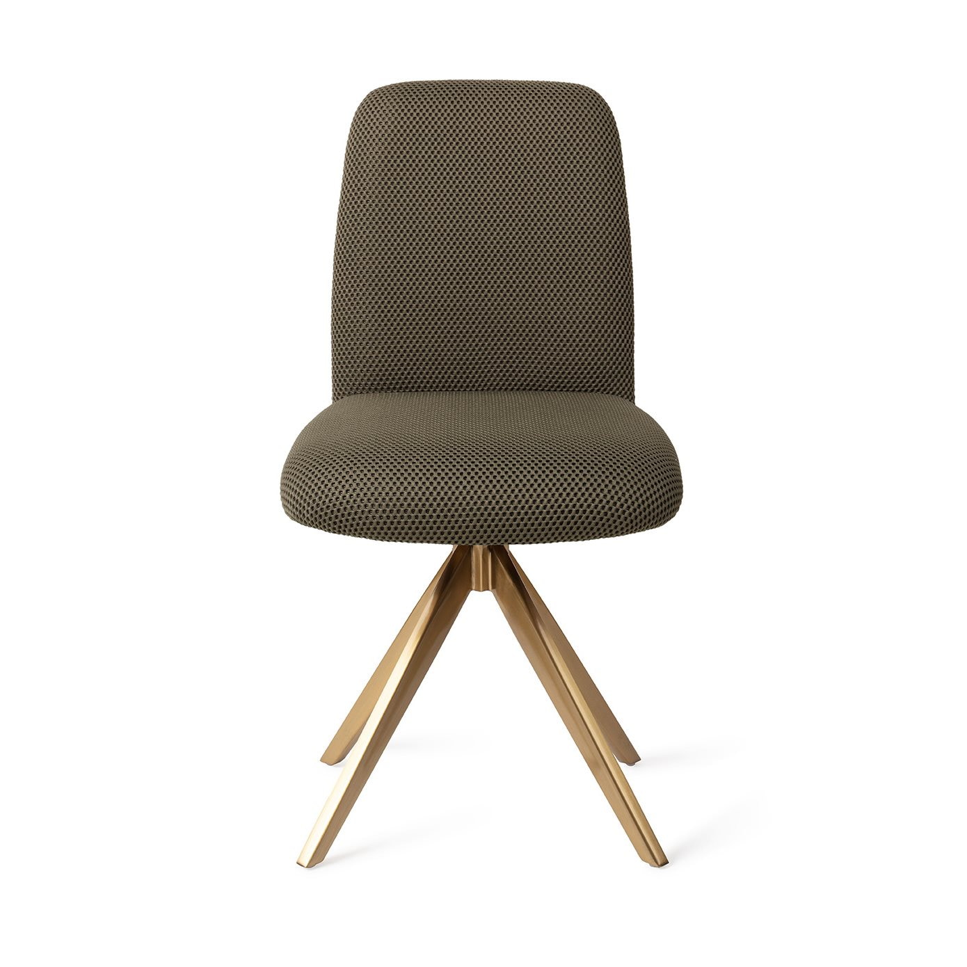 Jesper Home Eetkamerstoel 'Taiwa' Draaibaar, Turn Gold, kleur Jungle Jewel