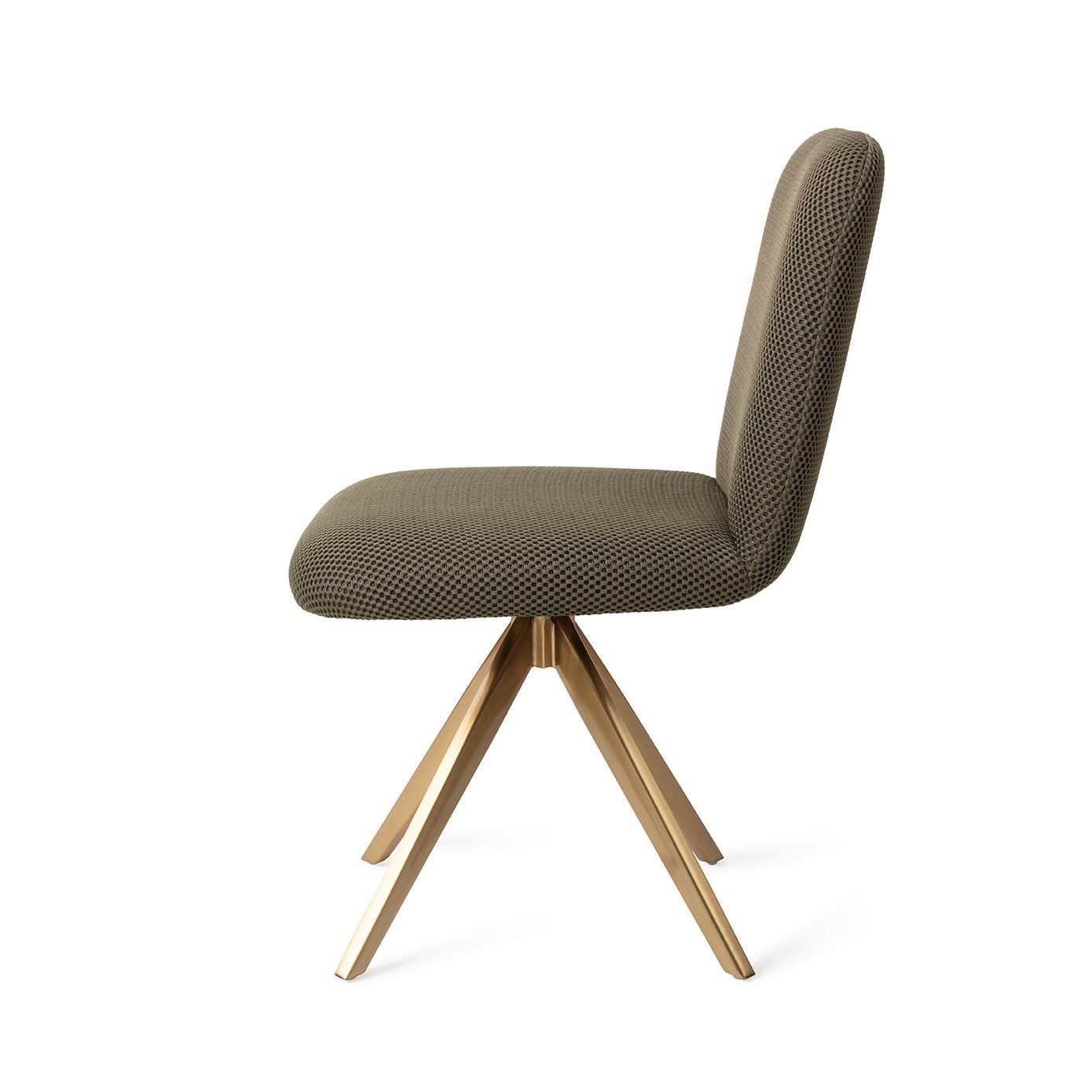 Jesper Home Eetkamerstoel 'Taiwa' Draaibaar, Turn Gold, kleur Jungle Jewel