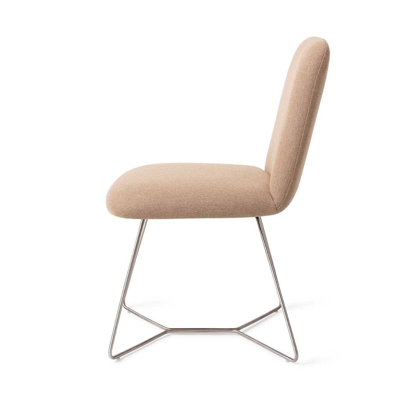 Jesper Home Eetkamerstoel 'Taiwa' Beehive Steel, kleur Whisper Wheat