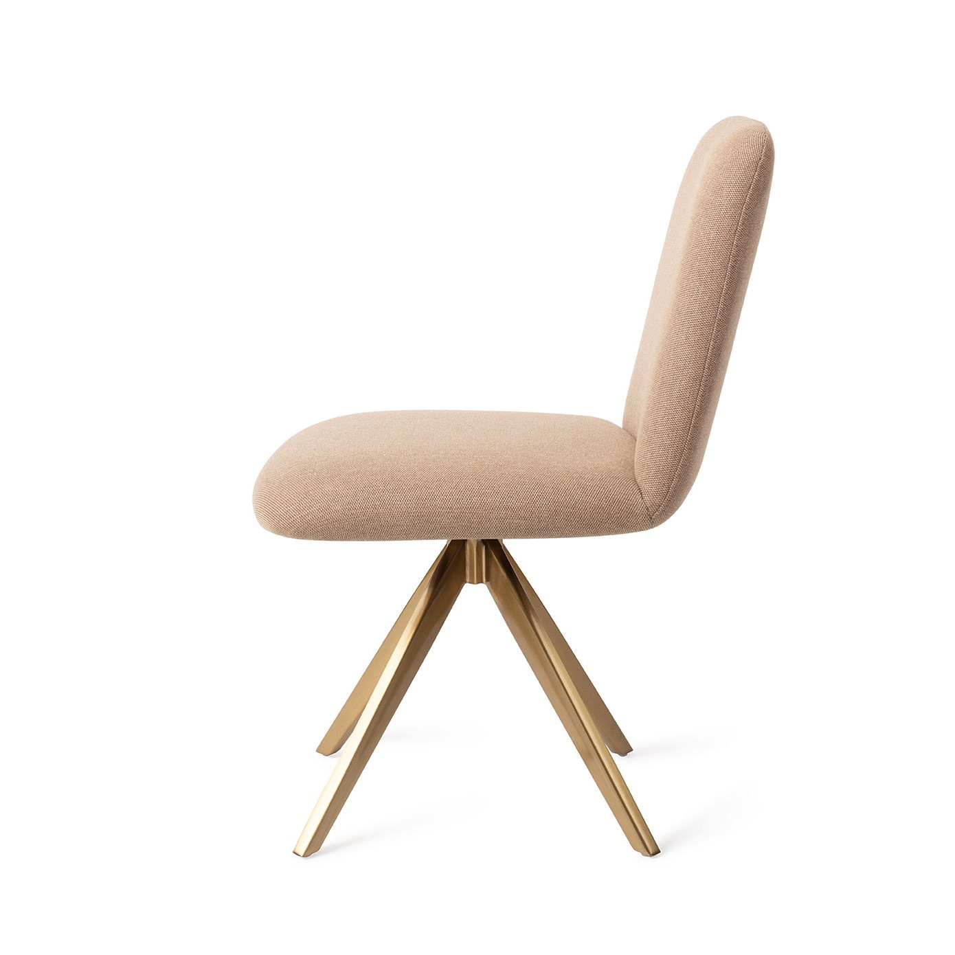 Jesper Home Eetkamerstoel 'Taiwa' Draaibaar, Turn Gold, kleur Whisper Wheat