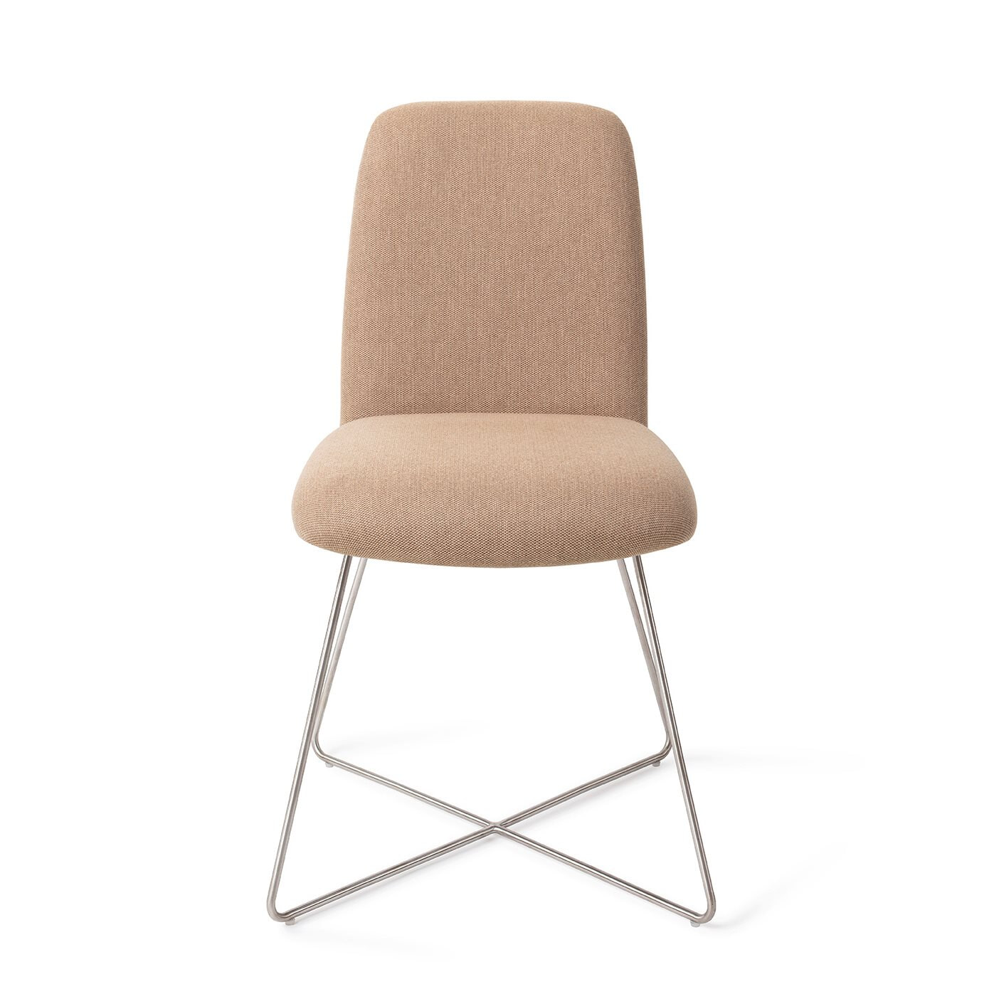 Jesper Home Eetkamerstoel 'Taiwa' Cross Steel, kleur Whisper Wheat