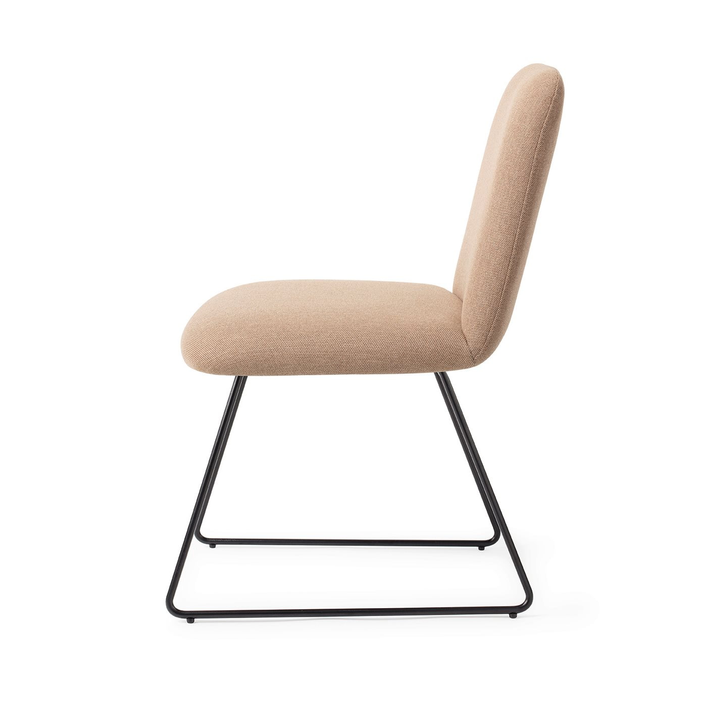 Jesper Home Eetkamerstoel 'Taiwa' Slide Black, kleur Whisper Wheat