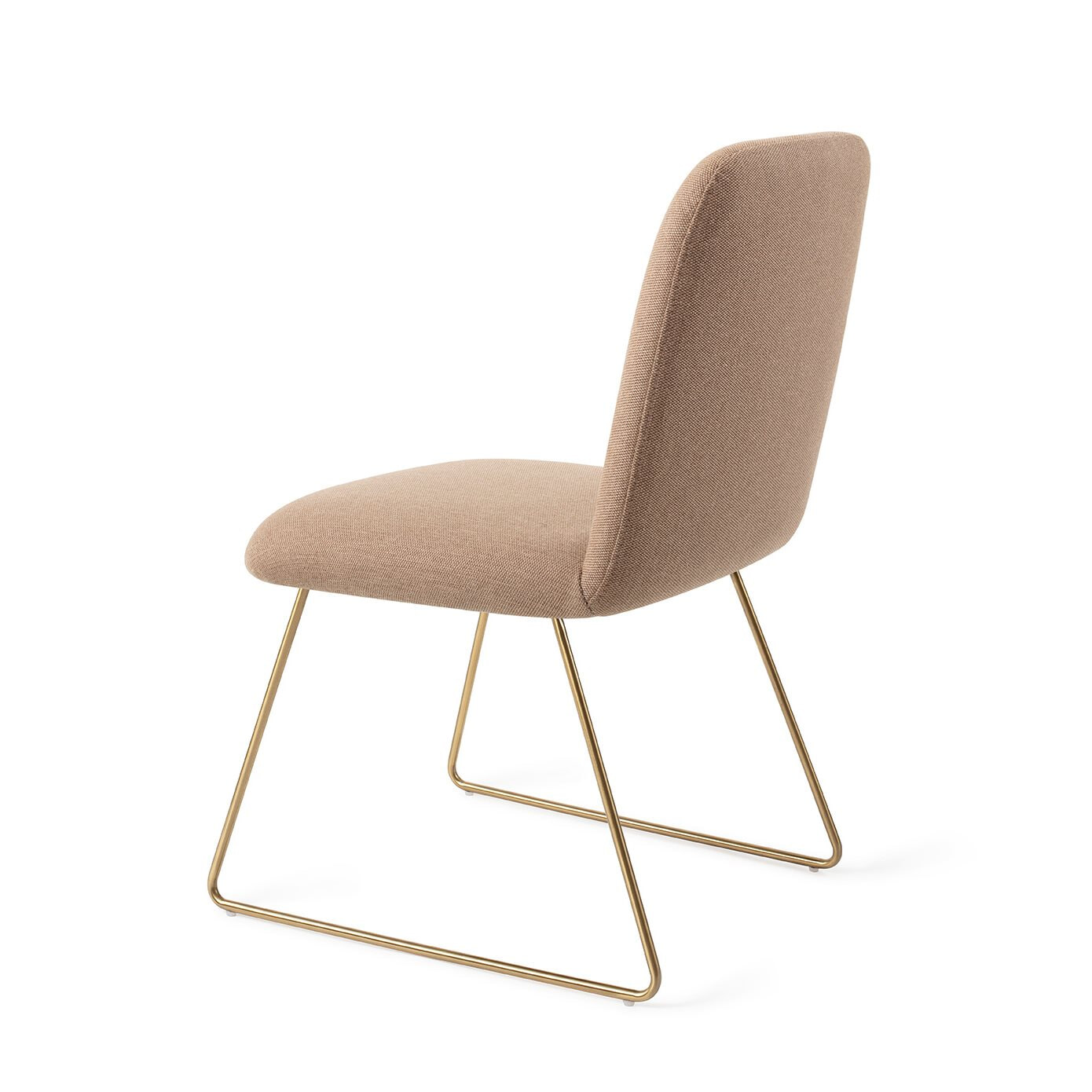 Jesper Home Eetkamerstoel 'Taiwa' Slide Gold, kleur Whisper Wheat
