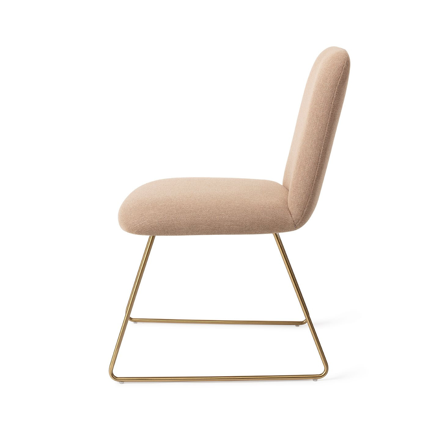 Jesper Home Eetkamerstoel 'Taiwa' Slide Gold, kleur Whisper Wheat