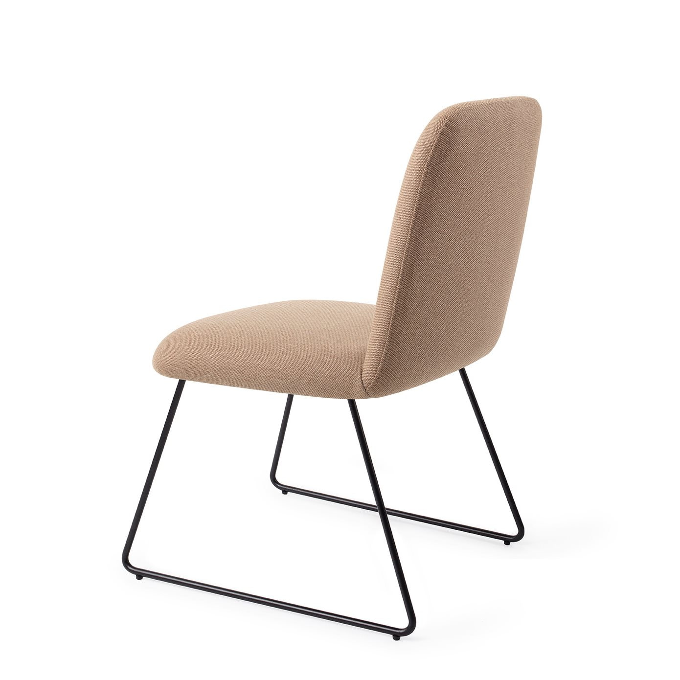 Jesper Home Eetkamerstoel 'Taiwa' Slide Black, kleur Whisper Wheat