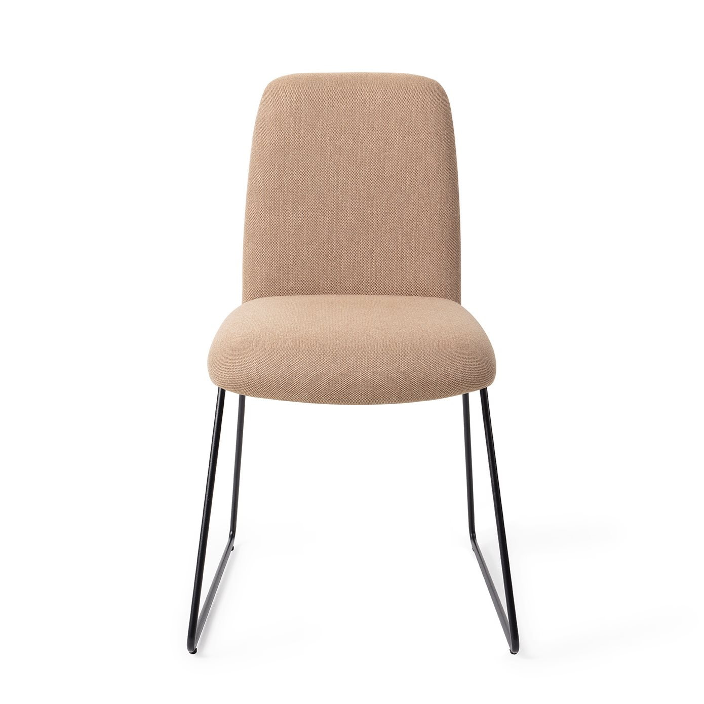 Jesper Home Eetkamerstoel 'Taiwa' Slide Black, kleur Whisper Wheat