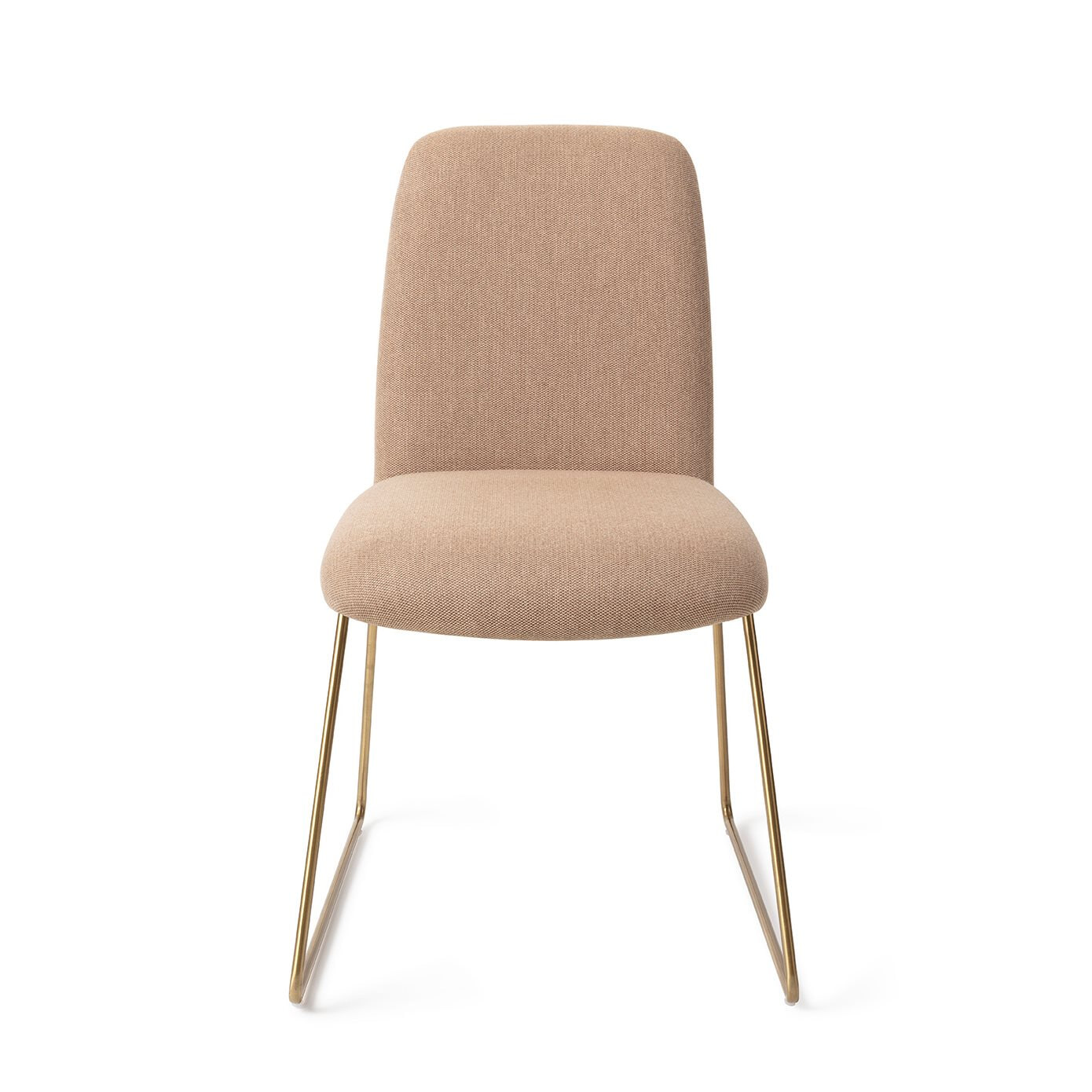 Jesper Home Eetkamerstoel 'Taiwa' Slide Gold, kleur Whisper Wheat