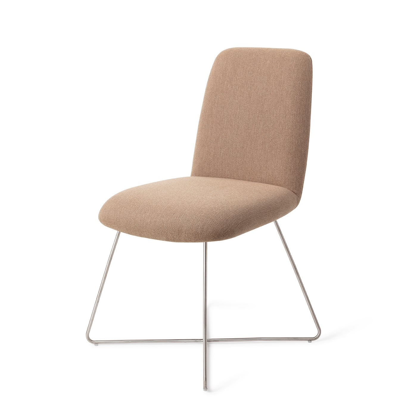 Jesper Home Eetkamerstoel 'Taiwa' Cross Steel, kleur Whisper Wheat
