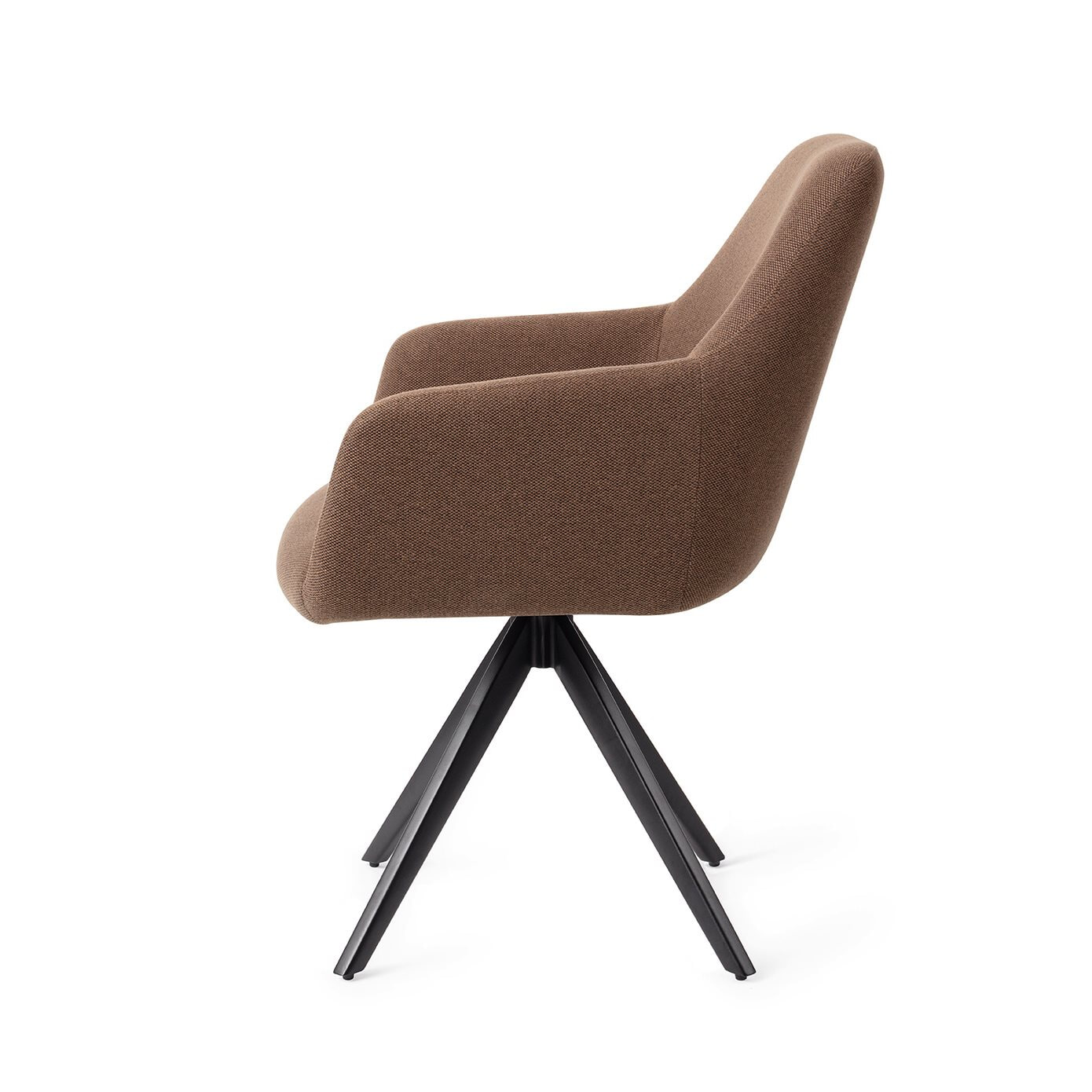 Jesper Home Eetkamerstoel 'Hiroo' Draaibaar, Turn Black, kleur Rustic Rye