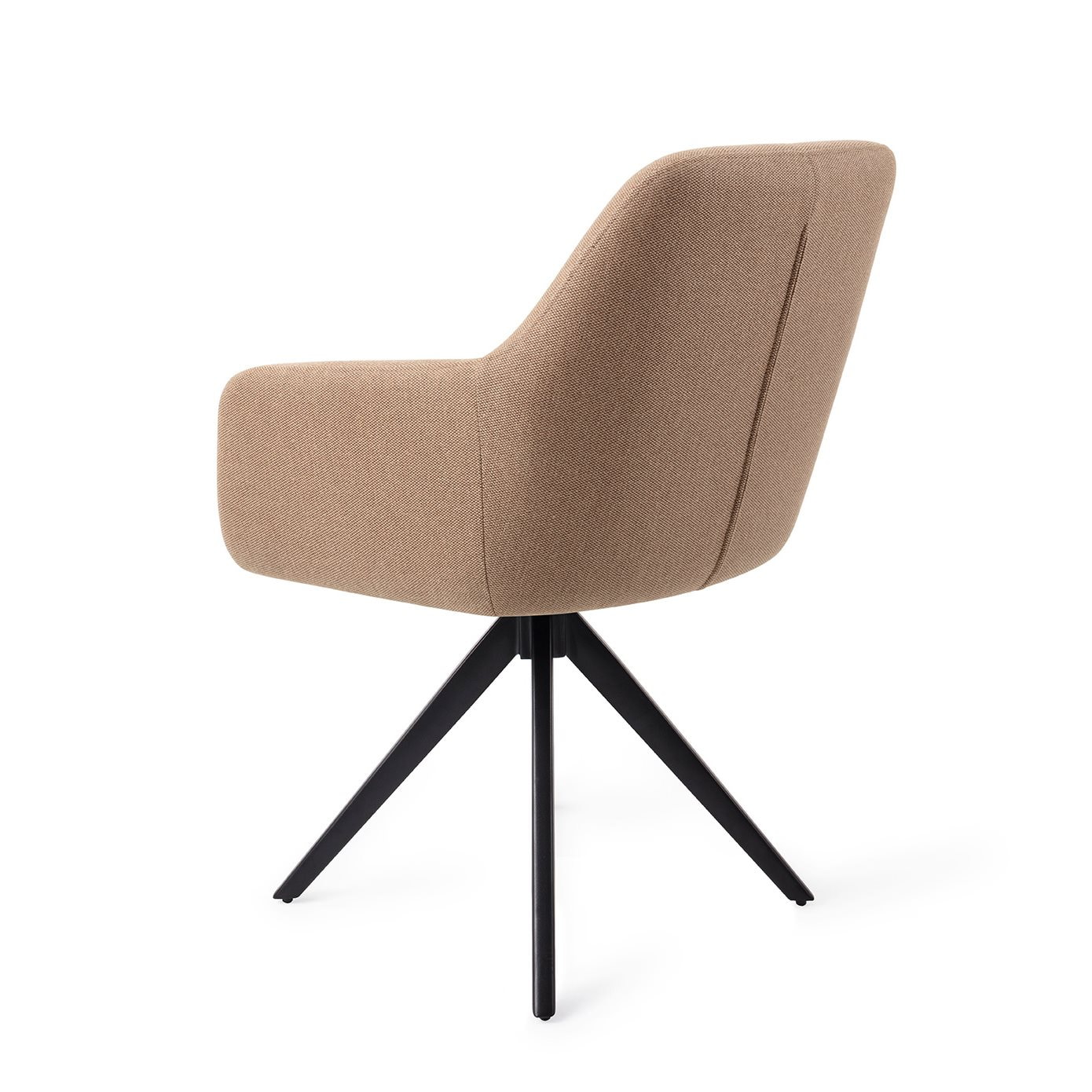 Jesper Home Eetkamerstoel 'Hiroo' Draaibaar, Turn Black, kleur Whisper Wheat