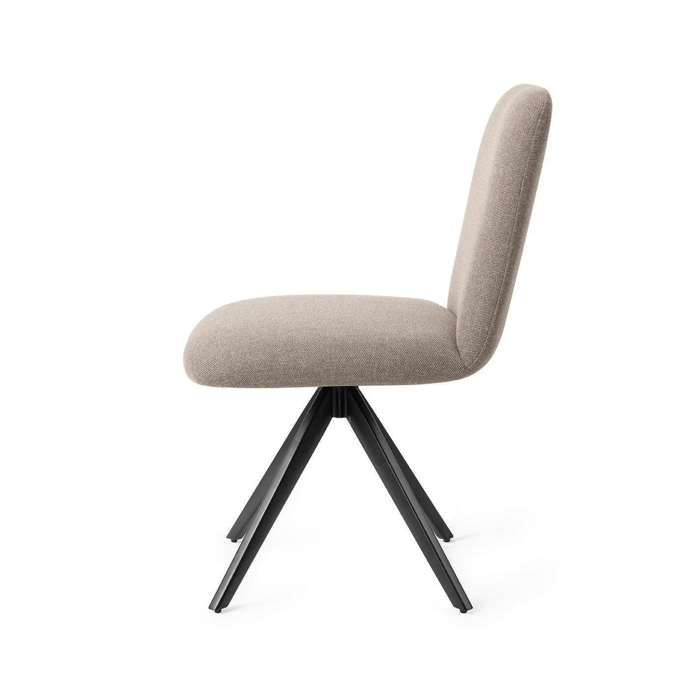 Jesper Home Eetkamerstoel 'Taiwa' Draaibaar, Turn Black, kleur Foggy Fusion
