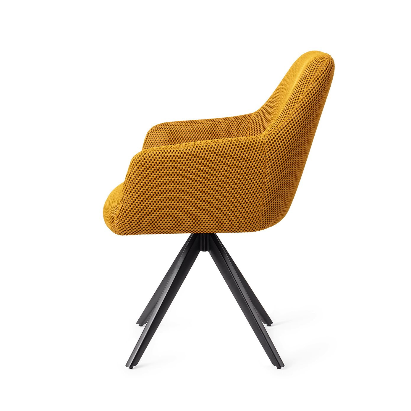 Jesper Home Eetkamerstoel 'Hiroo' Draaibaar, Turn Black, kleur Groovy Garam
