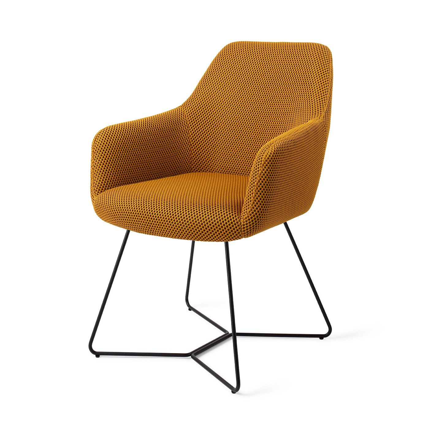 Jesper Home Eetkamerstoel 'Hiroo' Beehive Black, kleur Groovy Garam