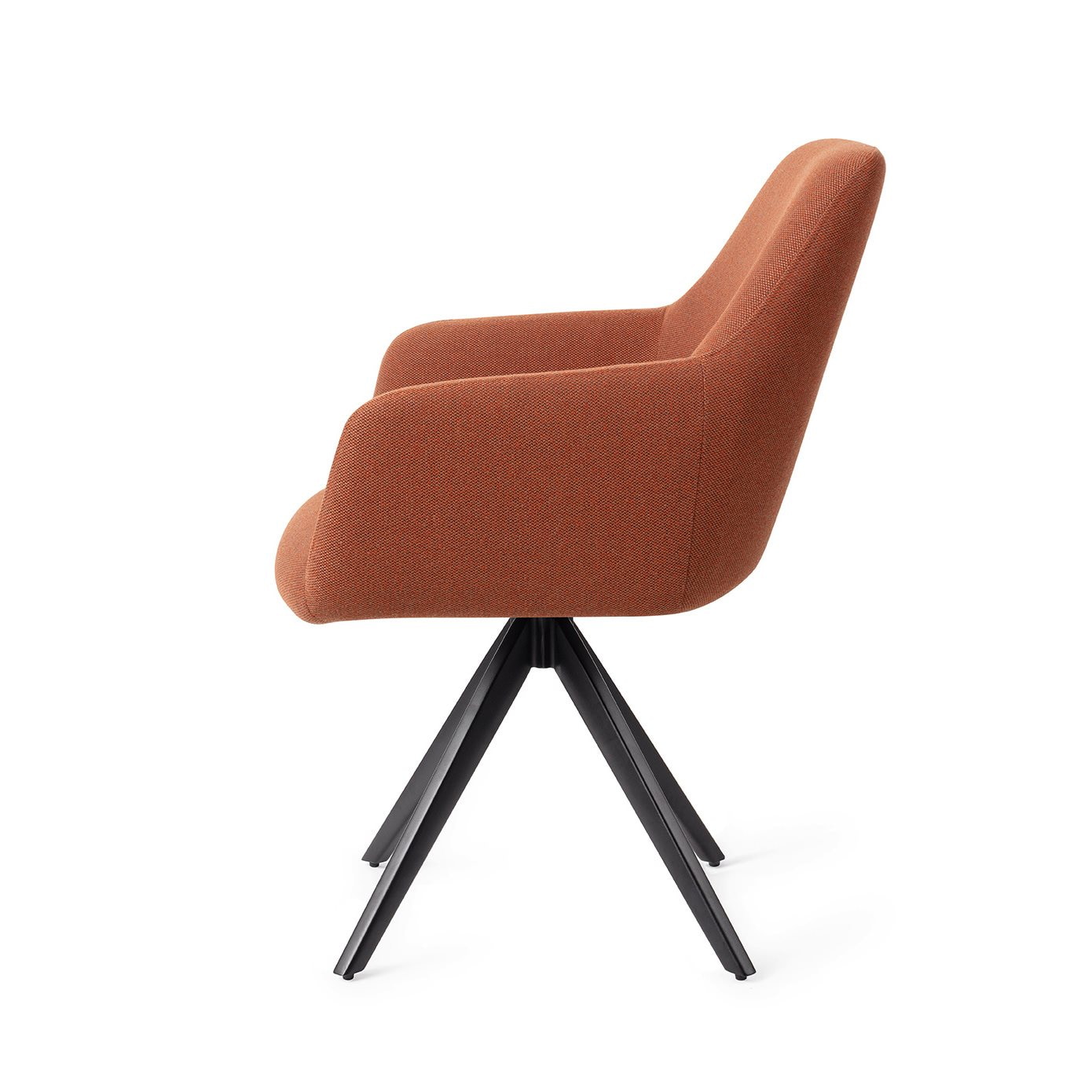 Jesper Home Eetkamerstoel 'Hiroo' Draaibaar, Turn Black, kleur Hearth Harmony