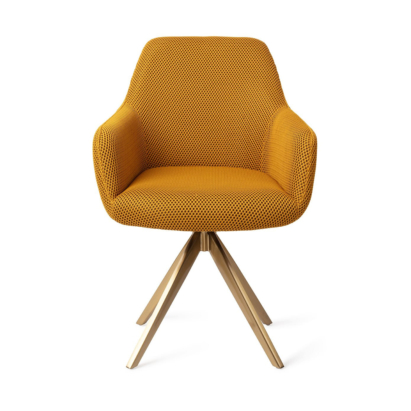 Jesper Home Eetkamerstoel 'Hiroo' Draaibaar, Turn Gold, kleur Groovy Garam