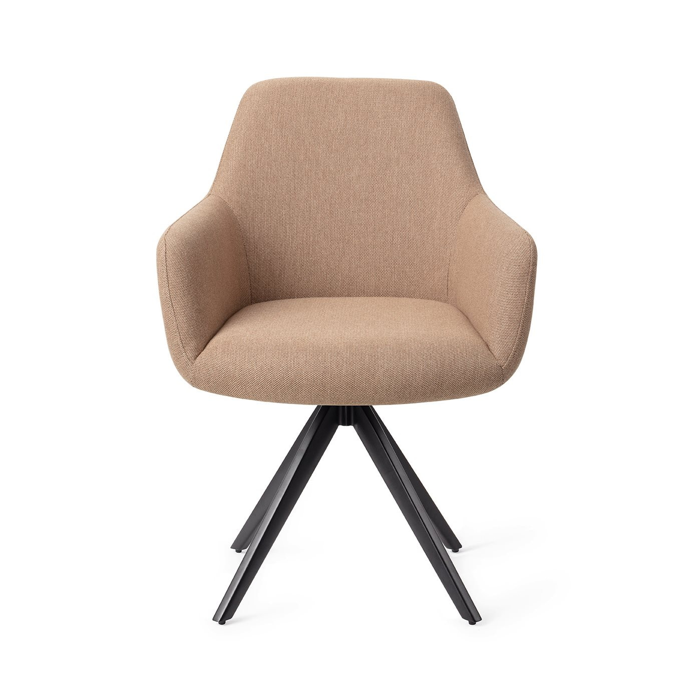 Jesper Home Eetkamerstoel 'Hiroo' Draaibaar, Turn Black, kleur Whisper Wheat
