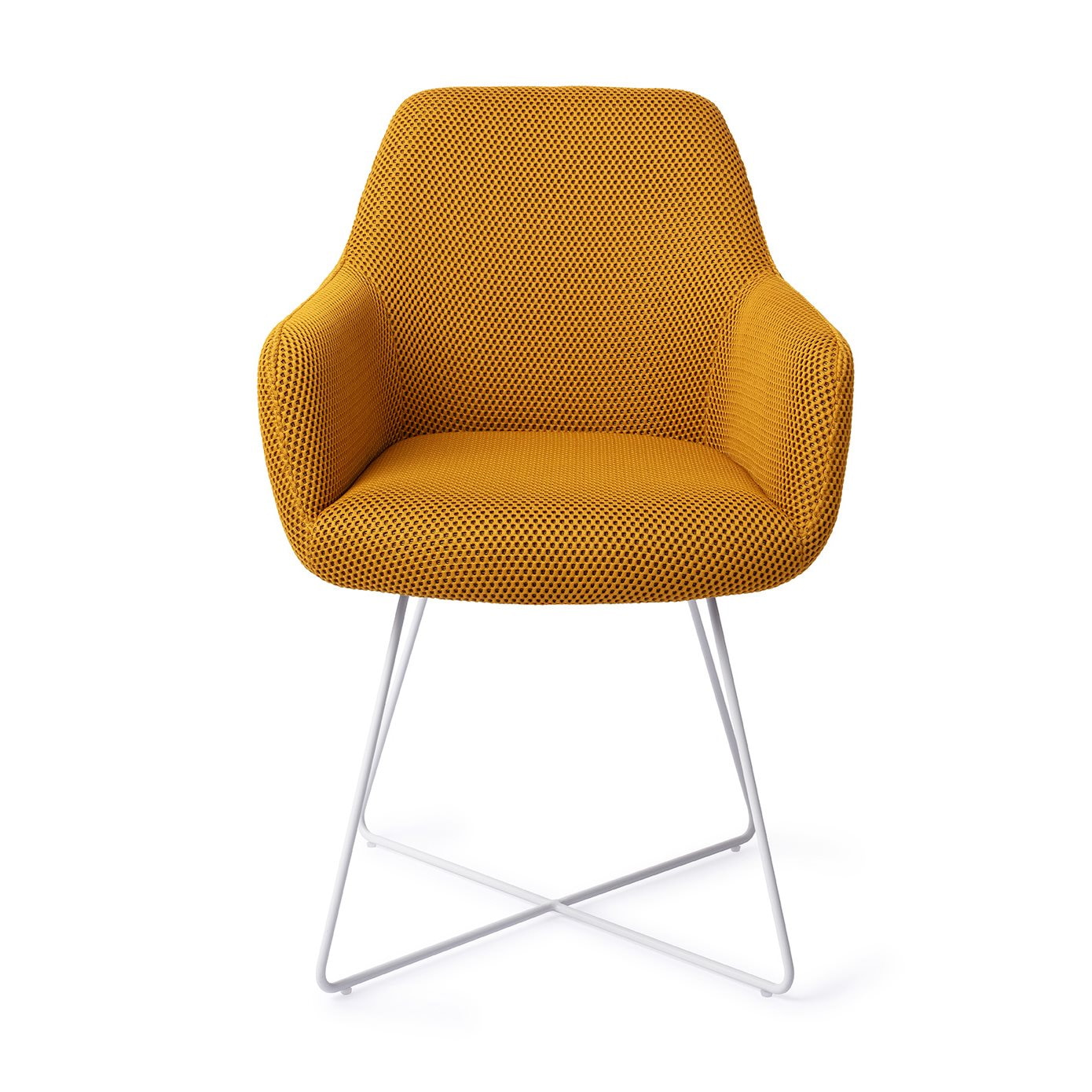 Jesper Home Eetkamerstoel 'Hiroo' Cross White, kleur Groovy Garam