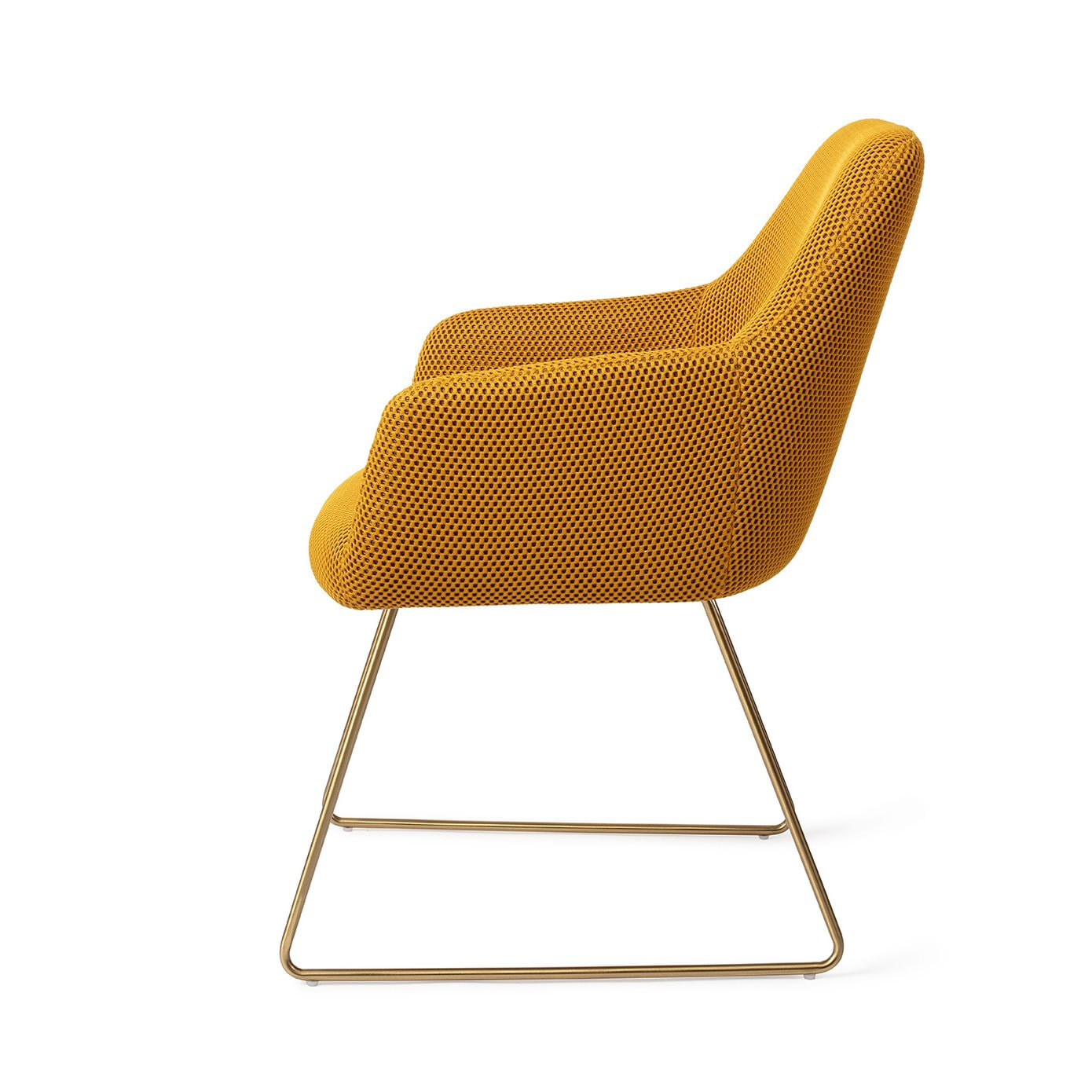 Jesper Home Eetkamerstoel 'Hiroo' Slide Gold, Groovy Garam