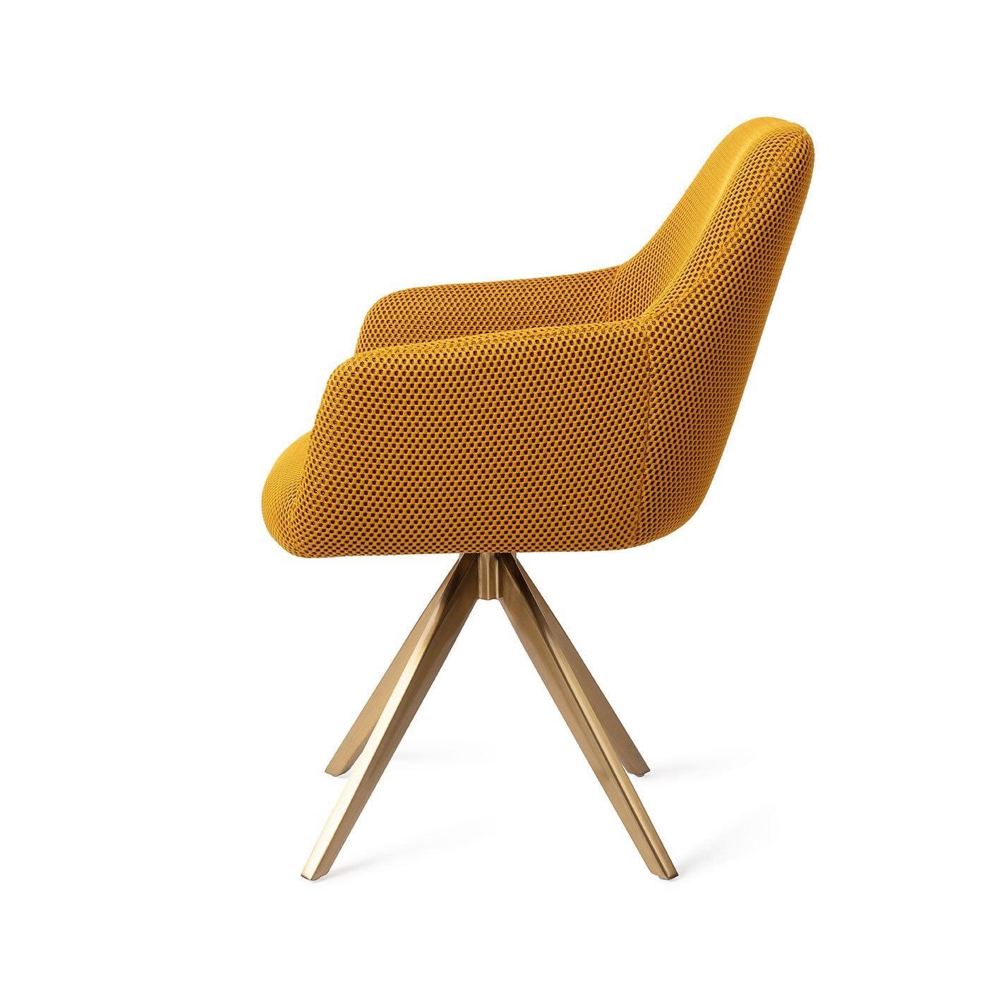 Jesper Home Eetkamerstoel 'Hiroo' Draaibaar, Turn Gold, kleur Groovy Garam