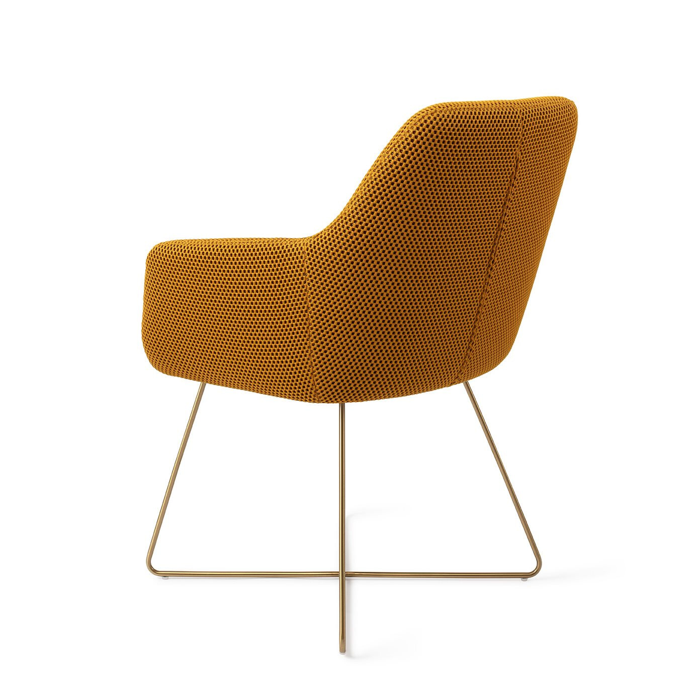 Jesper Home Eetkamerstoel 'Hiroo' Cross Gold, kleur Groovy Garam