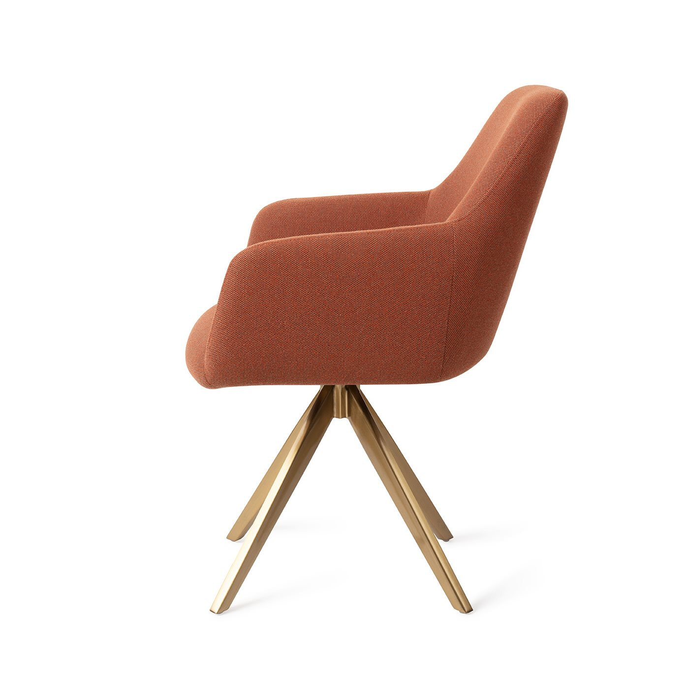 Jesper Home Eetkamerstoel 'Hiroo' Draaibaar, Turn Gold, kleur Hearth Harmony