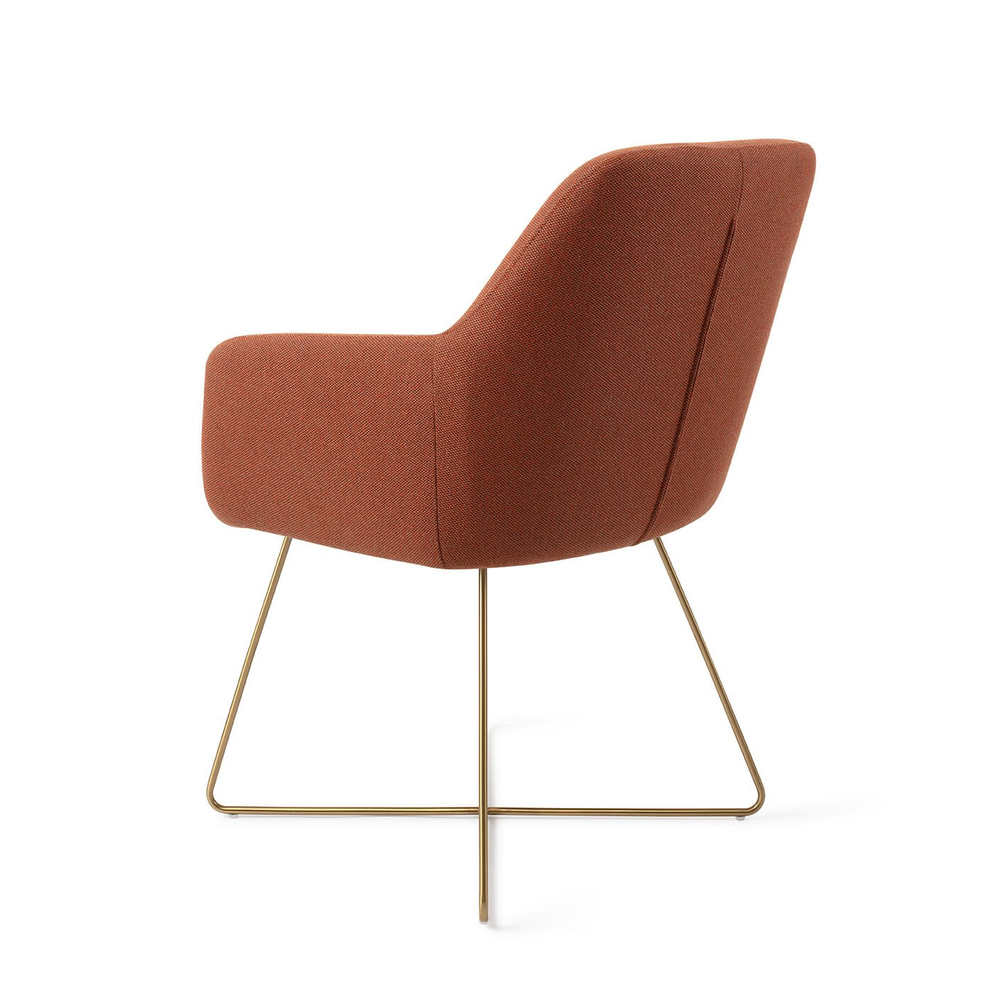 Jesper Home Eetkamerstoel 'Hiroo' Cross Gold, kleur Hearth Harmony