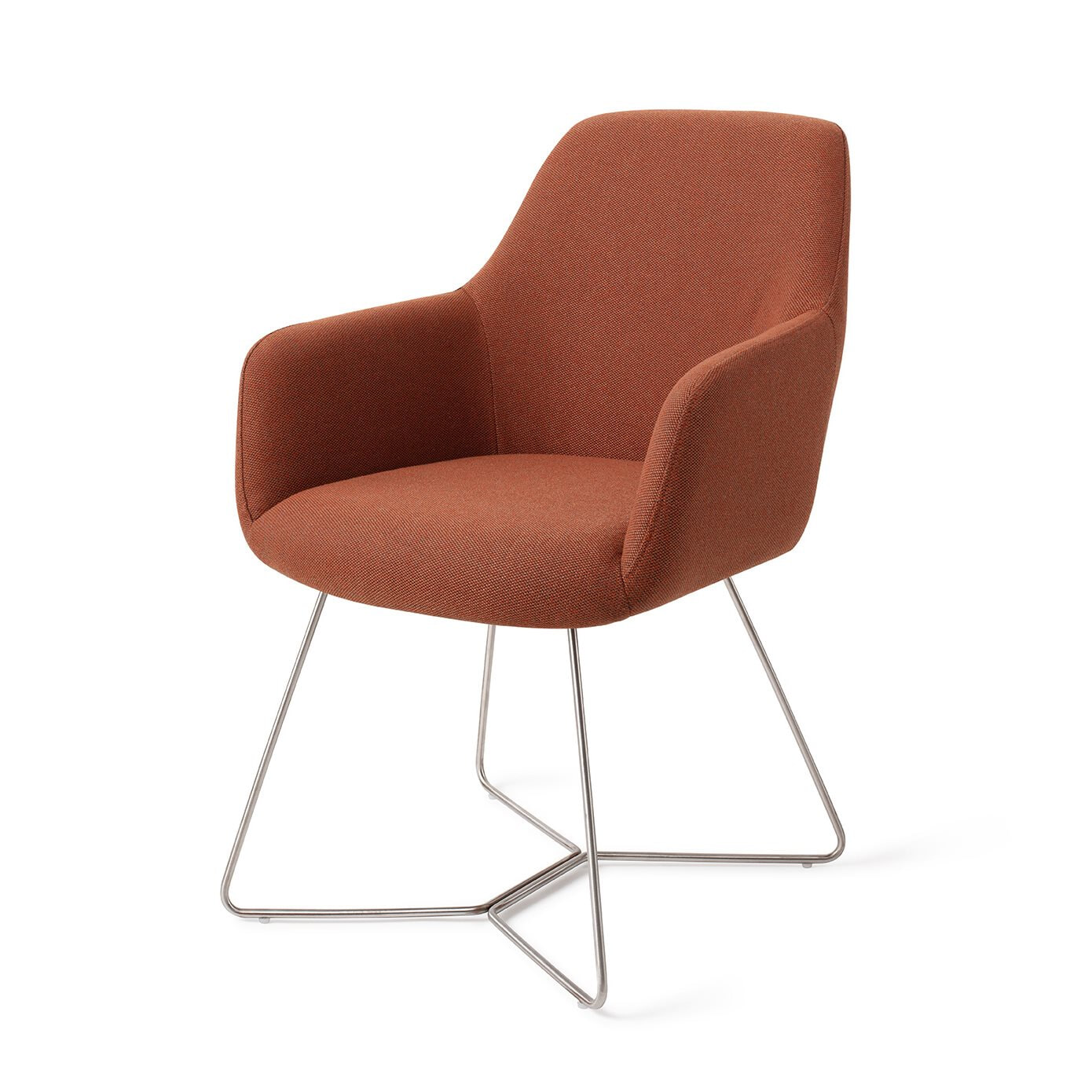 Jesper Home Eetkamerstoel 'Hiroo' Beehive Steel, kleur Hearth Harmony
