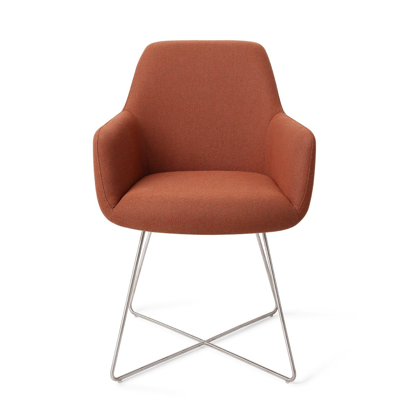 Jesper Home Eetkamerstoel 'Hiroo' Cross Steel, kleur Hearth Harmony