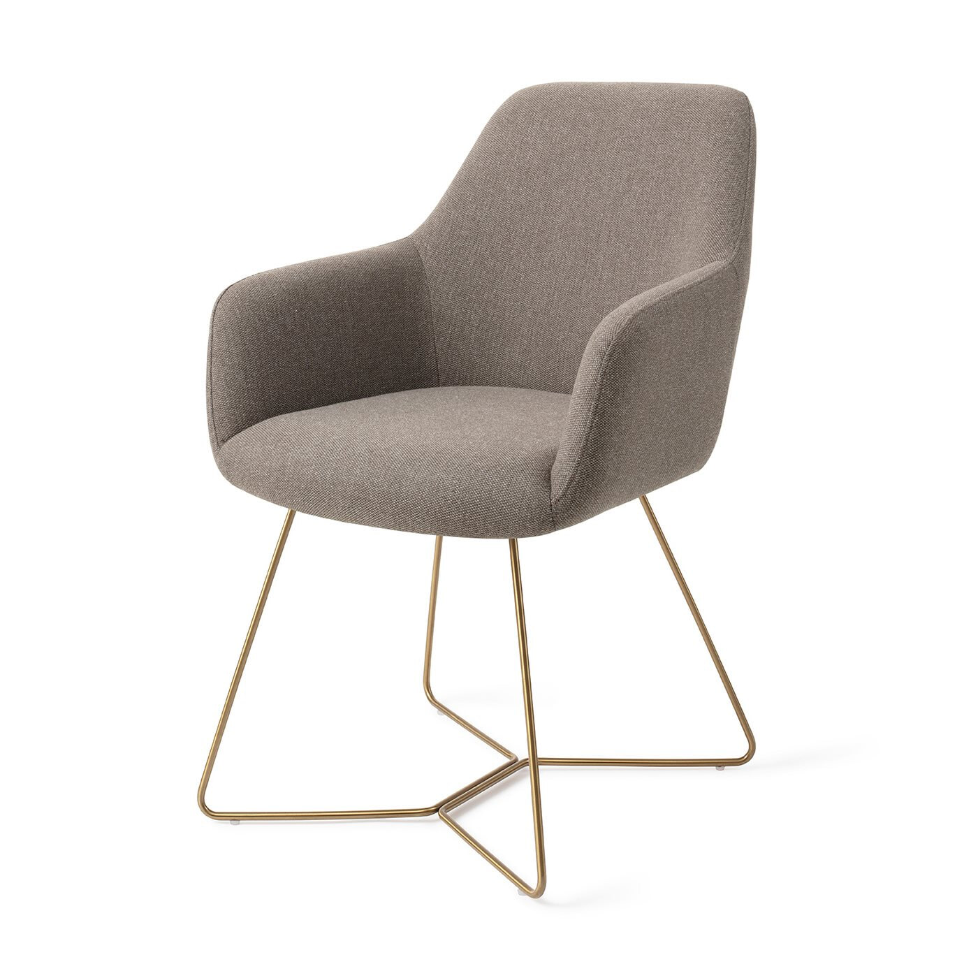 Jesper Home Eetkamerstoel 'Hiroo' Beehive Gold, kleur Foggy Fusion