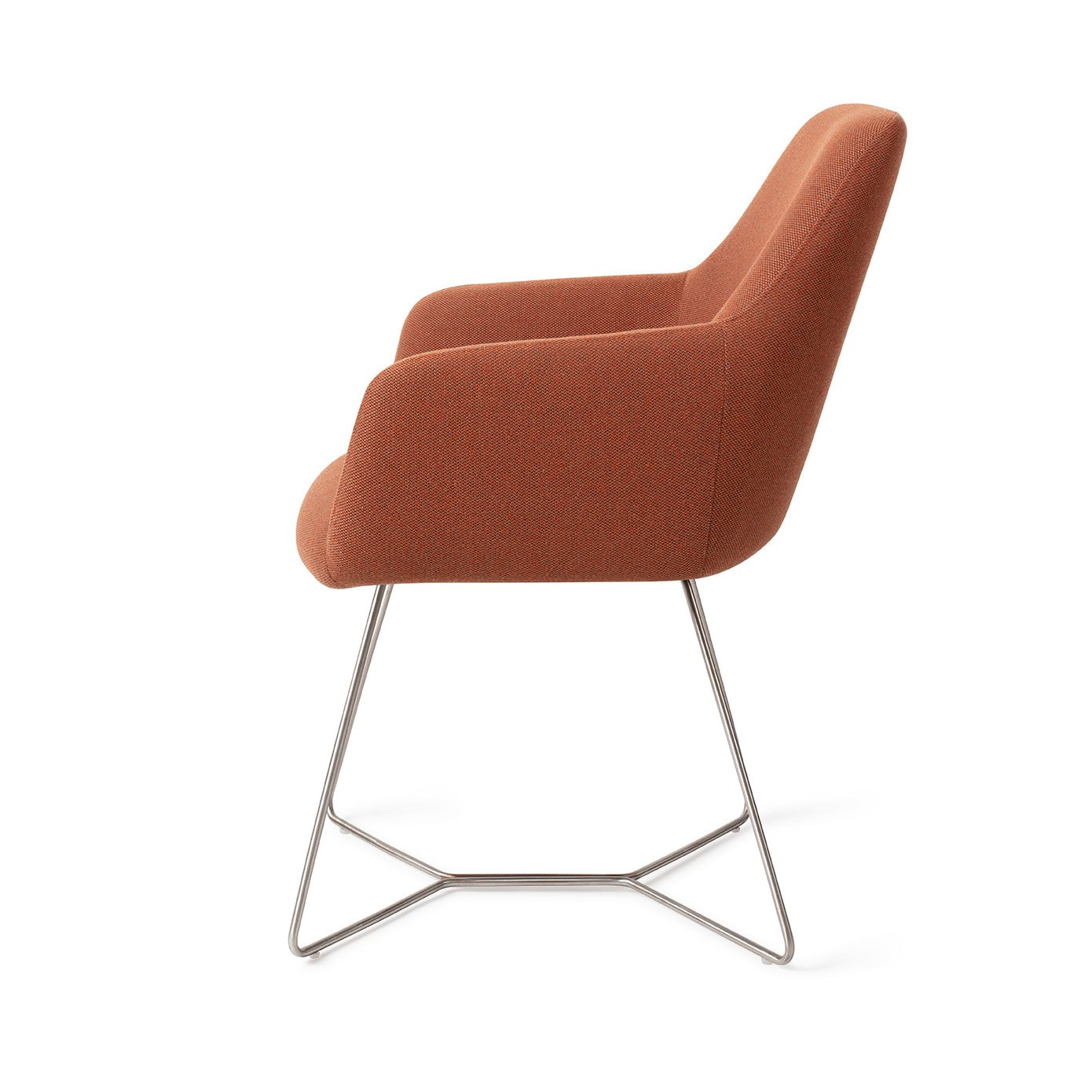 Jesper Home Eetkamerstoel 'Hiroo' Beehive Steel, kleur Hearth Harmony