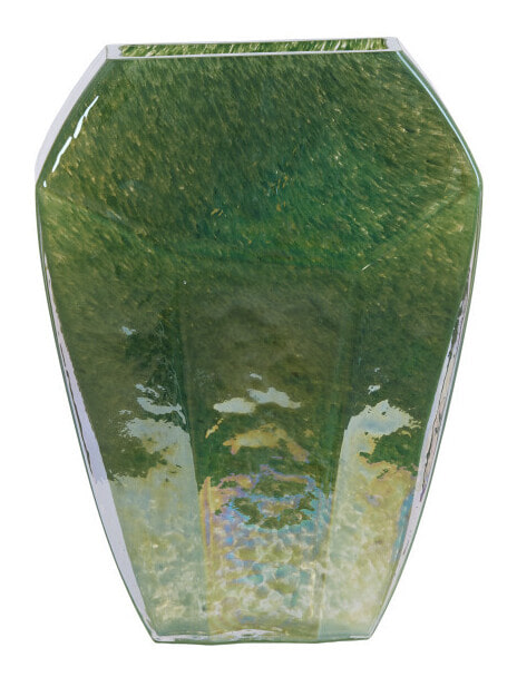 Light & Living Vaas Vionna Glas, 34cm - Donkergroen - Ovaal