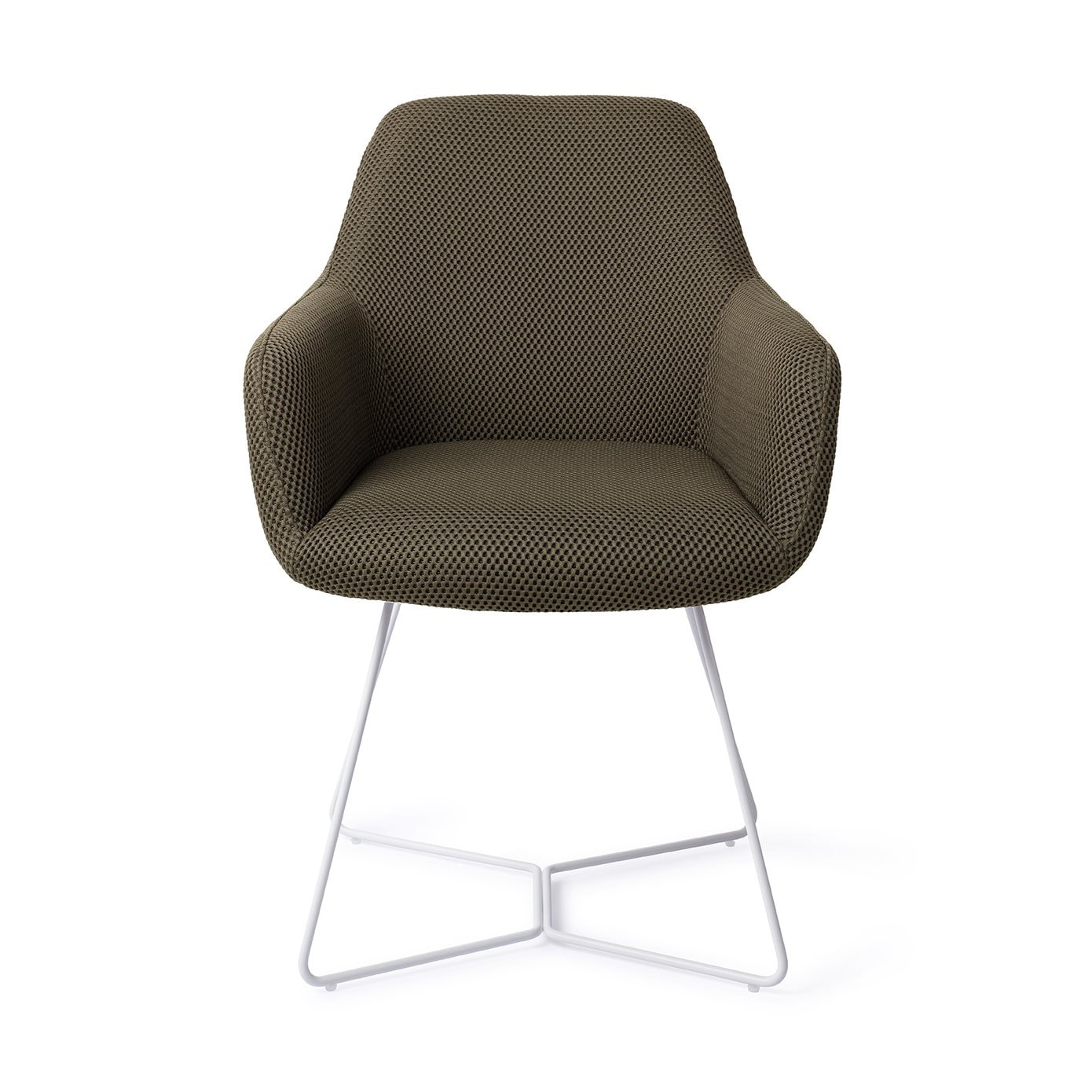 Jesper Home Eetkamerstoel 'Hiroo' Beehive White, kleur Jungle Jewel
