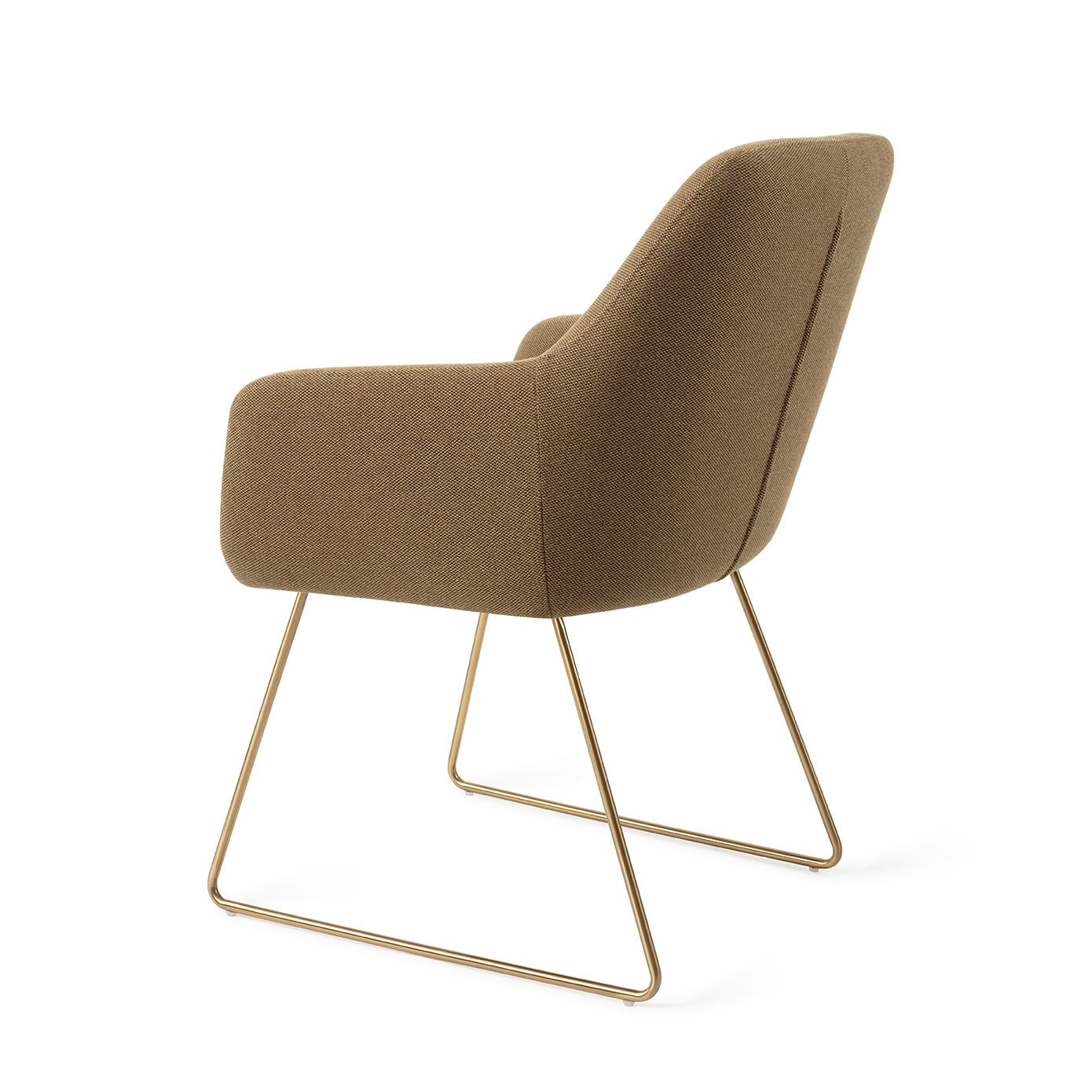 Jesper Home Eetkamerstoel 'Hiroo' Slide Gold, kleur Willow