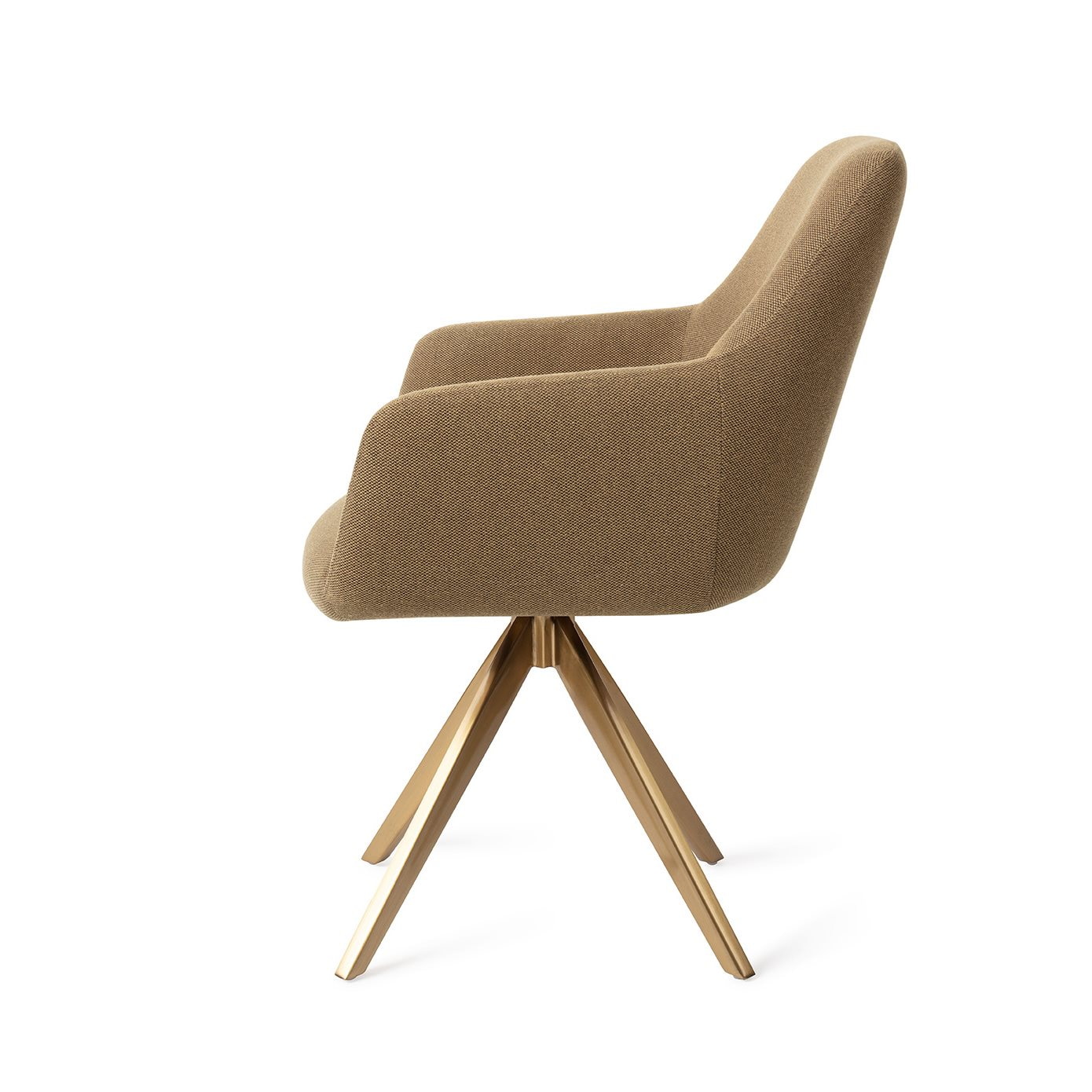 Jesper Home Eetkamerstoel 'Hiroo' Draaibaar, Turn Gold, kleur Willow