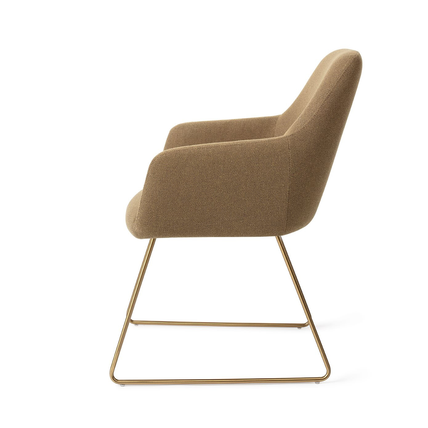 Jesper Home Eetkamerstoel 'Hiroo' Slide Gold, kleur Willow