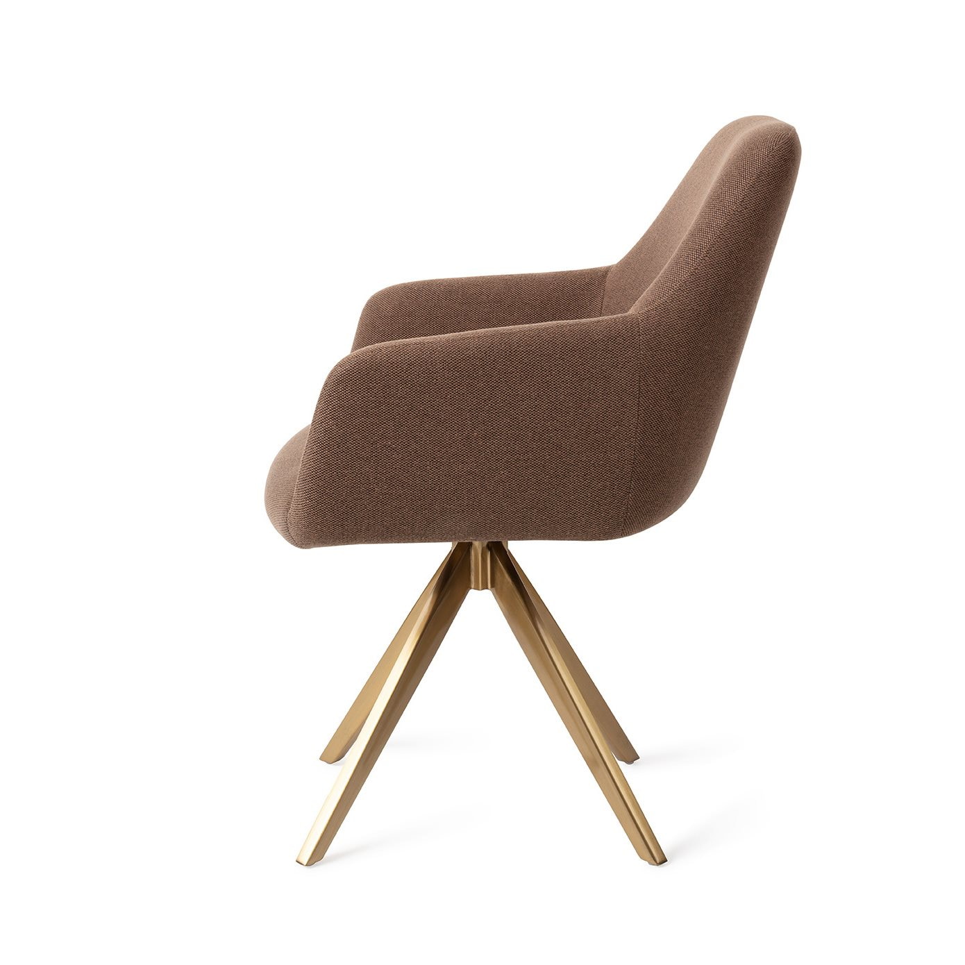 Jesper Home Eetkamerstoel 'Hiroo' Draaibaar, Turn Gold, kleur Rustic Rye