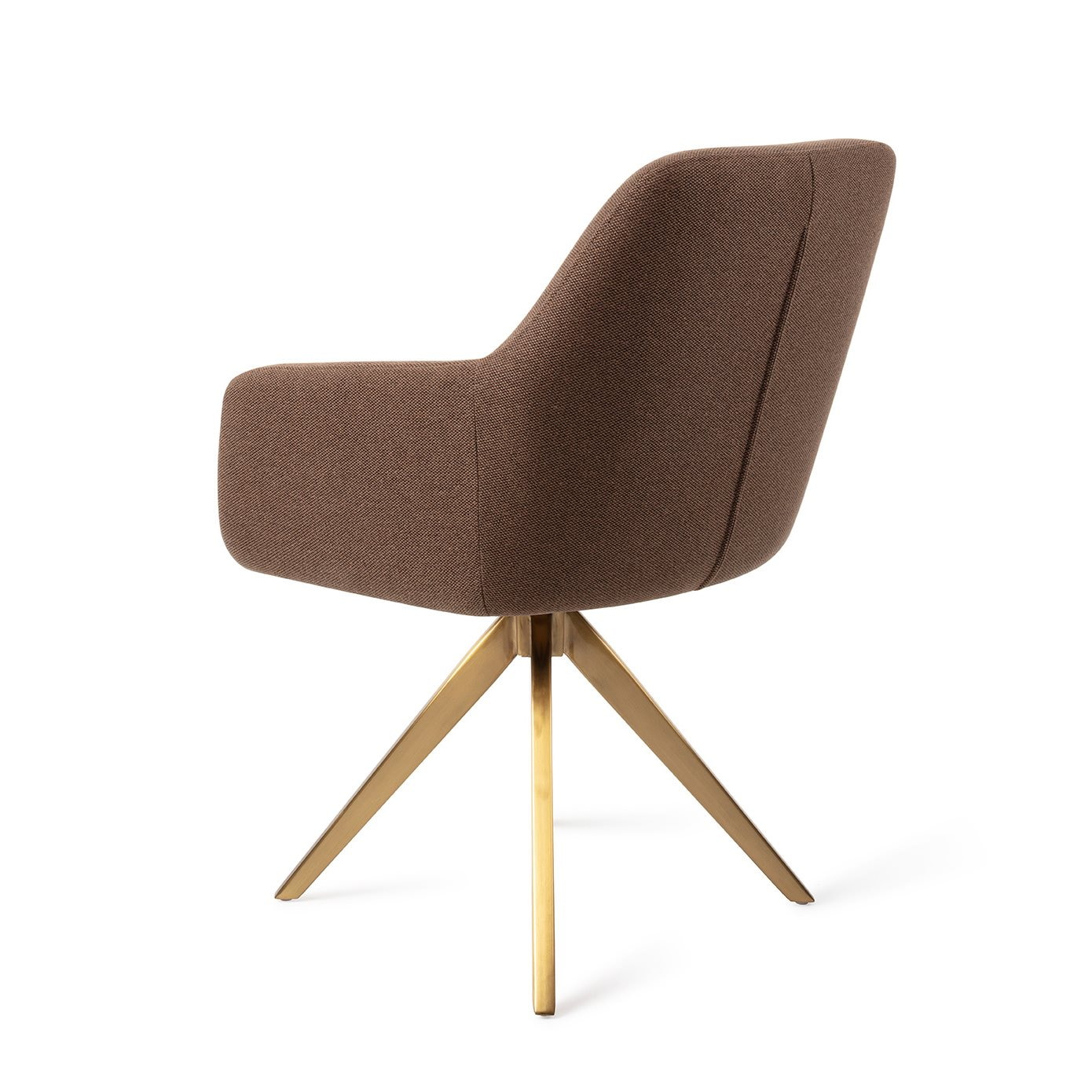 Jesper Home Eetkamerstoel 'Hiroo' Draaibaar, Turn Gold, kleur Rustic Rye