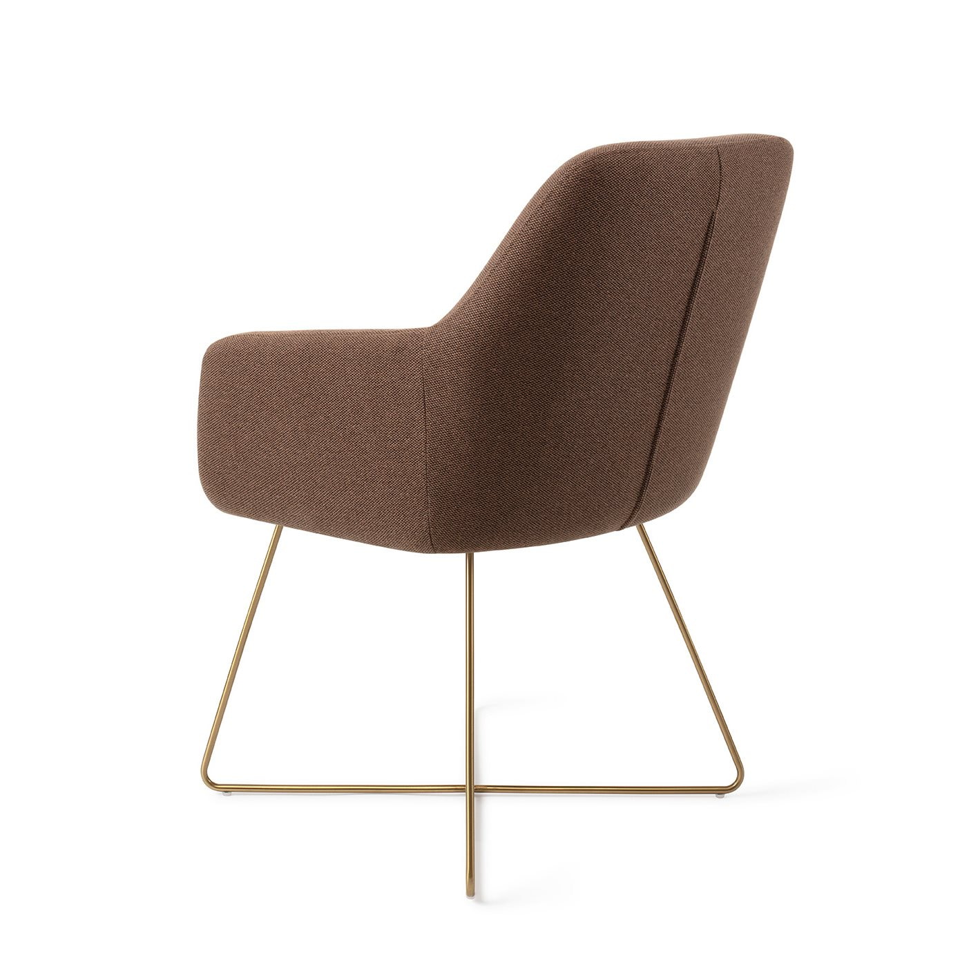 Jesper Home Eetkamerstoel 'Hiroo' Cross Gold, kleur Rustic Rye