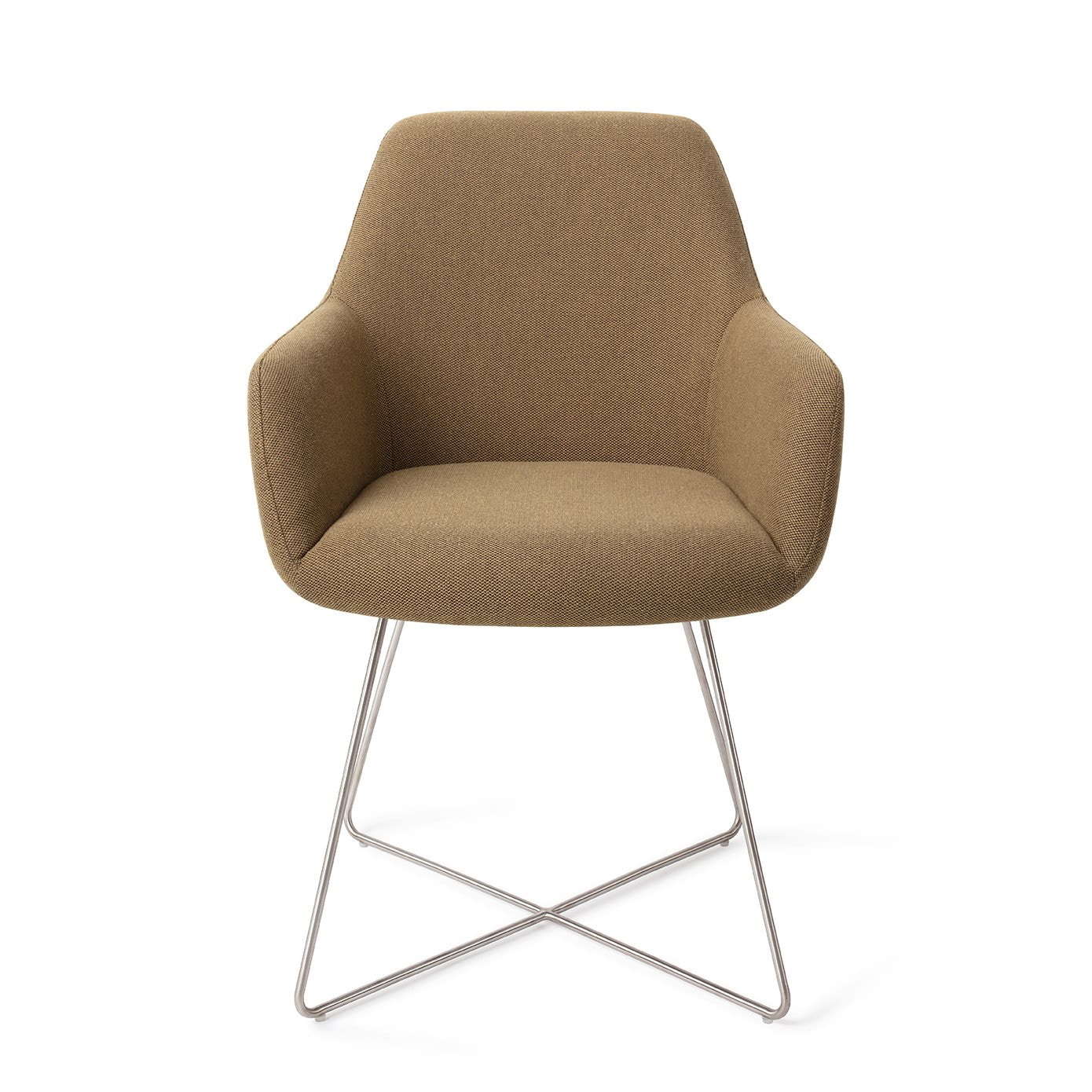 Jesper Home Eetkamerstoel 'Hiroo' Cross Steel, kleur Willow