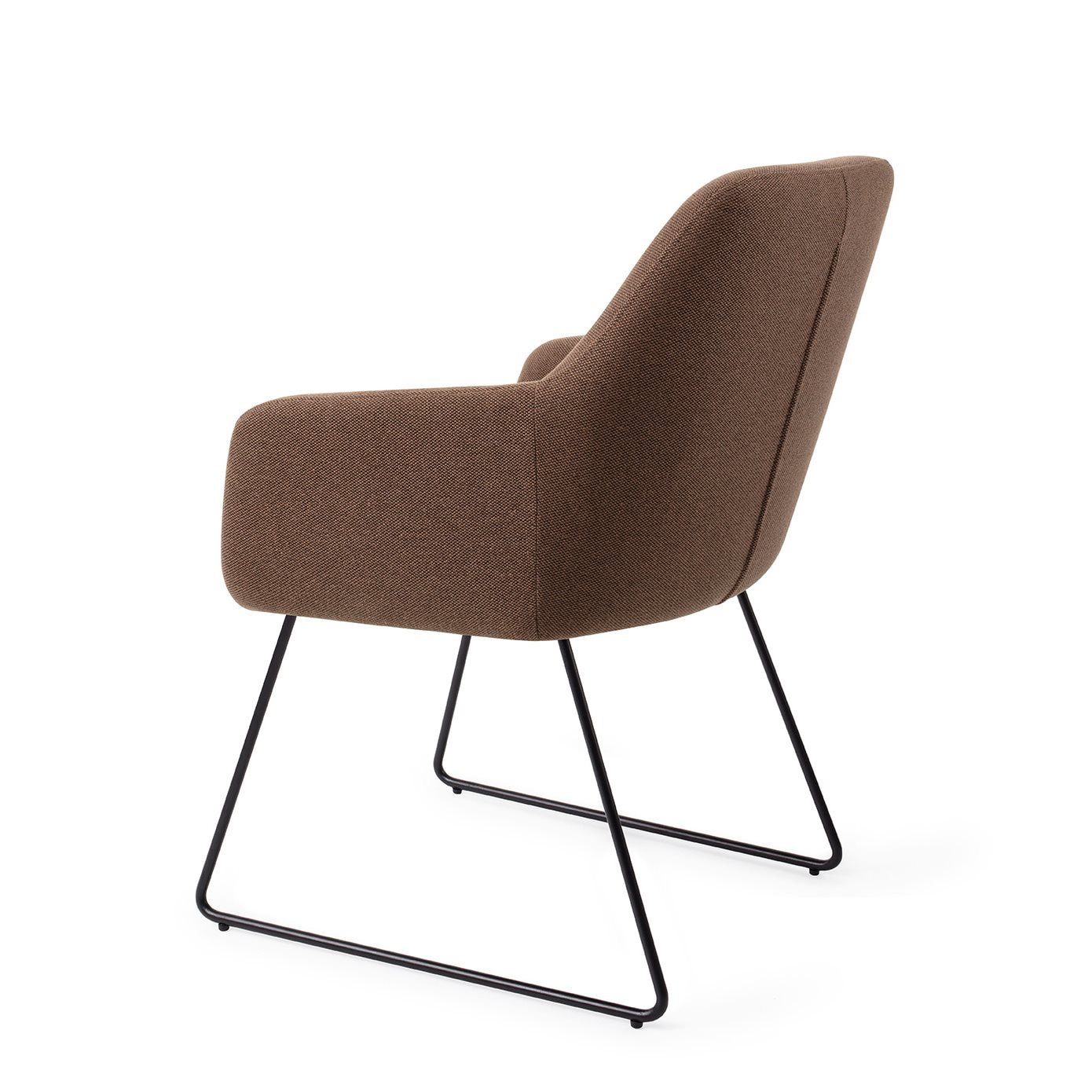 Jesper Home Eetkamerstoel 'Hiroo' Slide Black, kleur Rustic Rye