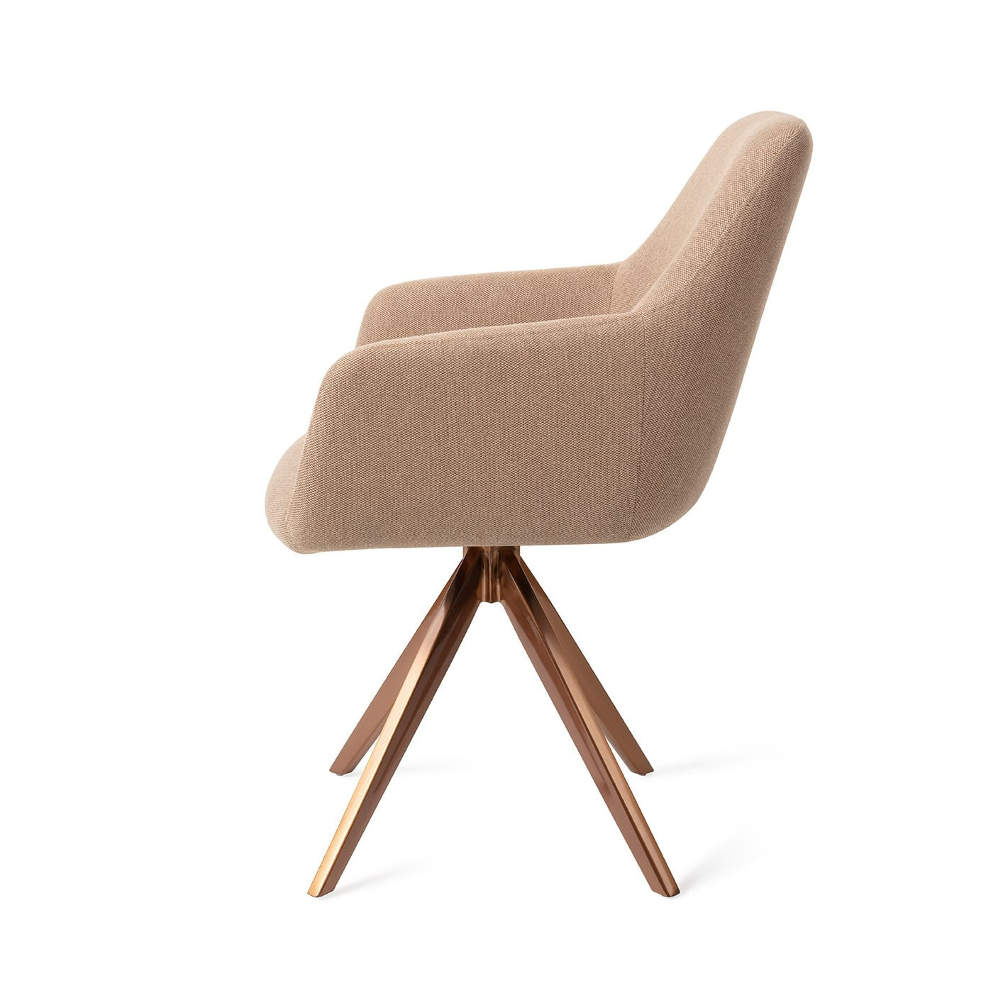 Jesper Home Eetkamerstoel 'Hiroo' Draaibaar, Turn Rose, kleur Whisper Wheat