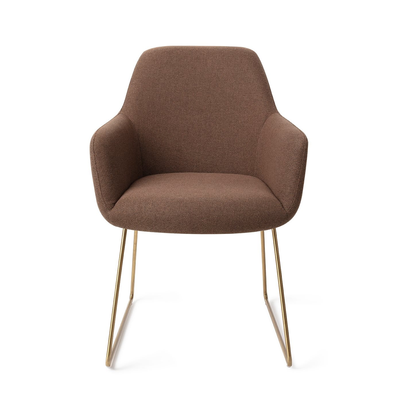 Jesper Home Eetkamerstoel 'Hiroo' Slide Gold, kleur Rustic Rye